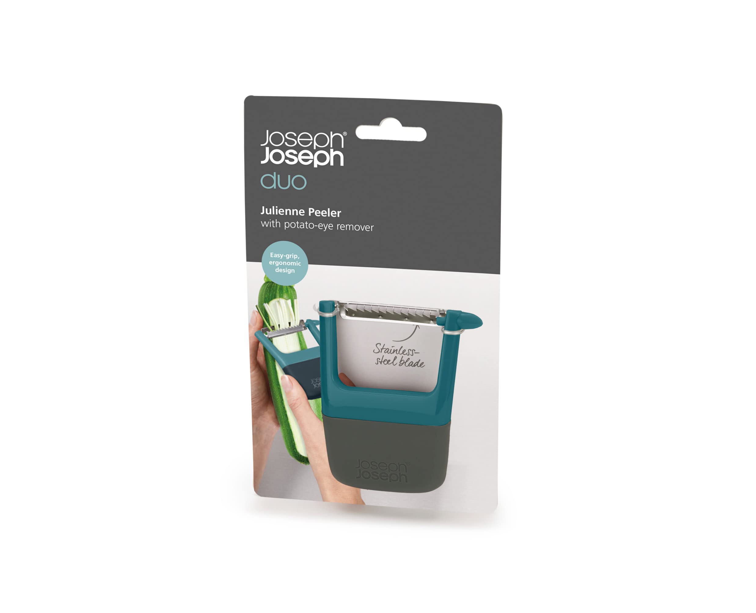 joseph-joseph-duo-plucheur-l-gumes-julienne-ergonomique-en-acier-inoxydable-avec image 2