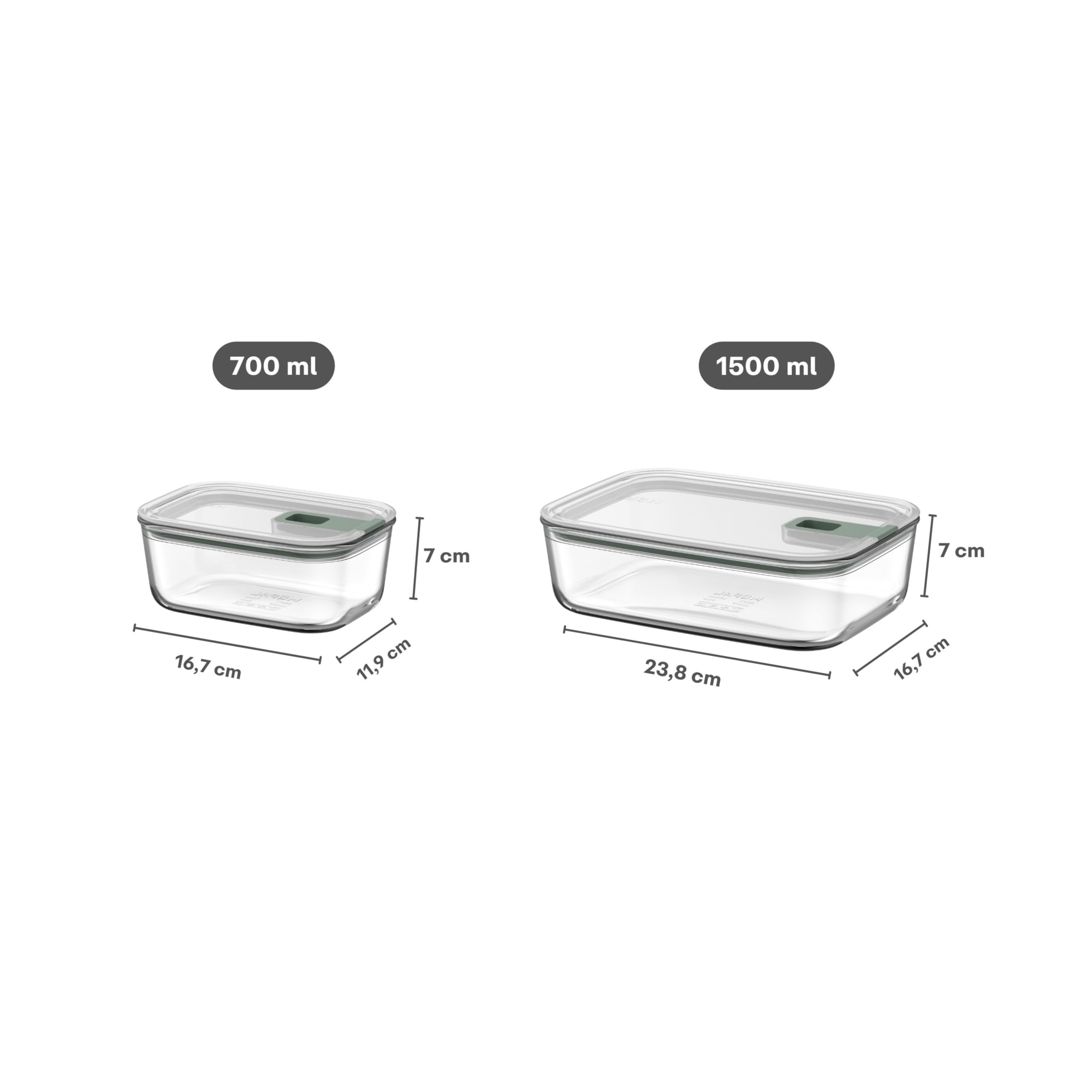 mepal-easyclip-nordic-sage-set-de-3-bo-tes-alimentaires-en-verre-2x700-ml-1500-m image 3