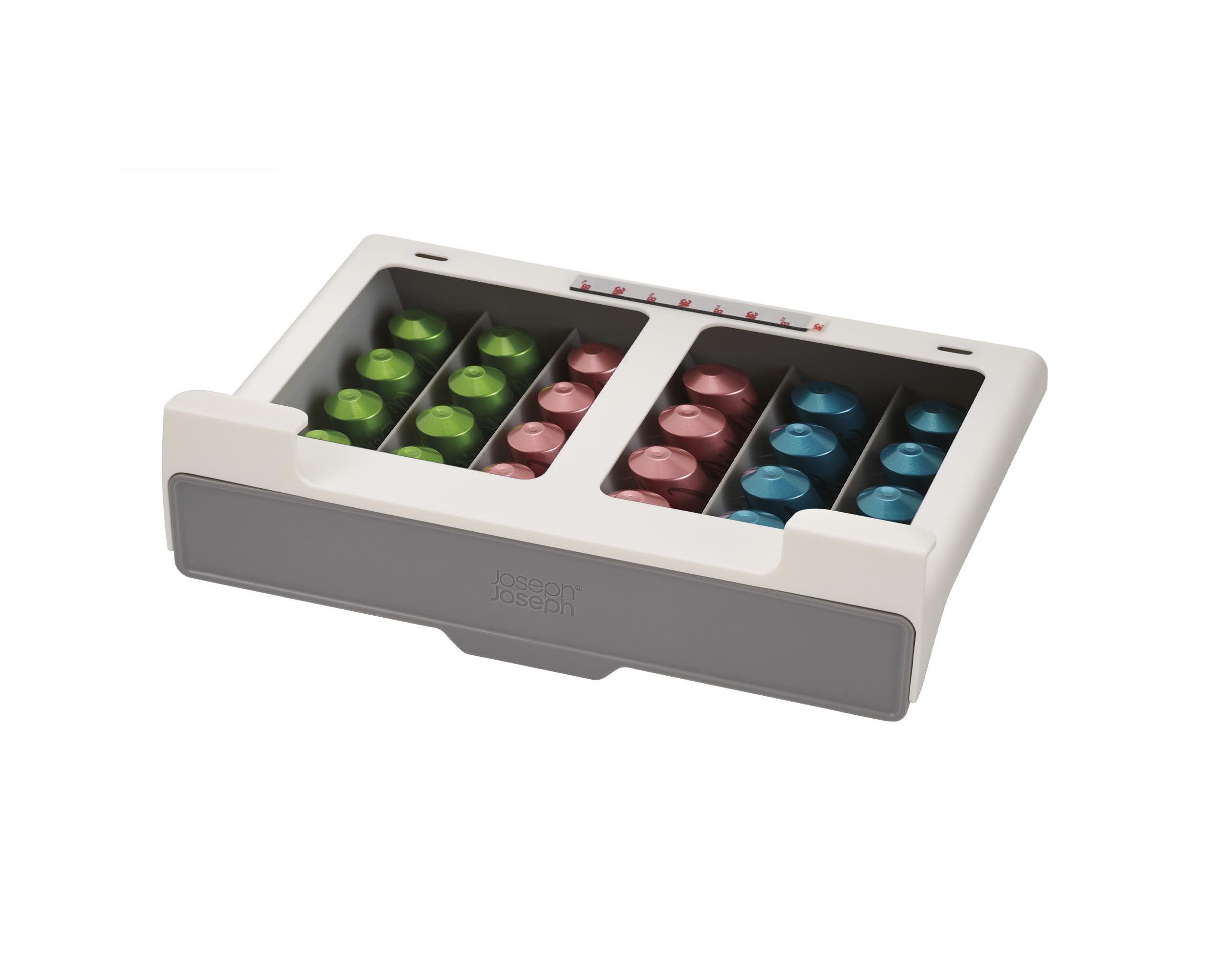 joseph-joseph-cupboardstore-tiroir-dosettes-sous-tag-re-30-capsules-nespresso-or image 1
