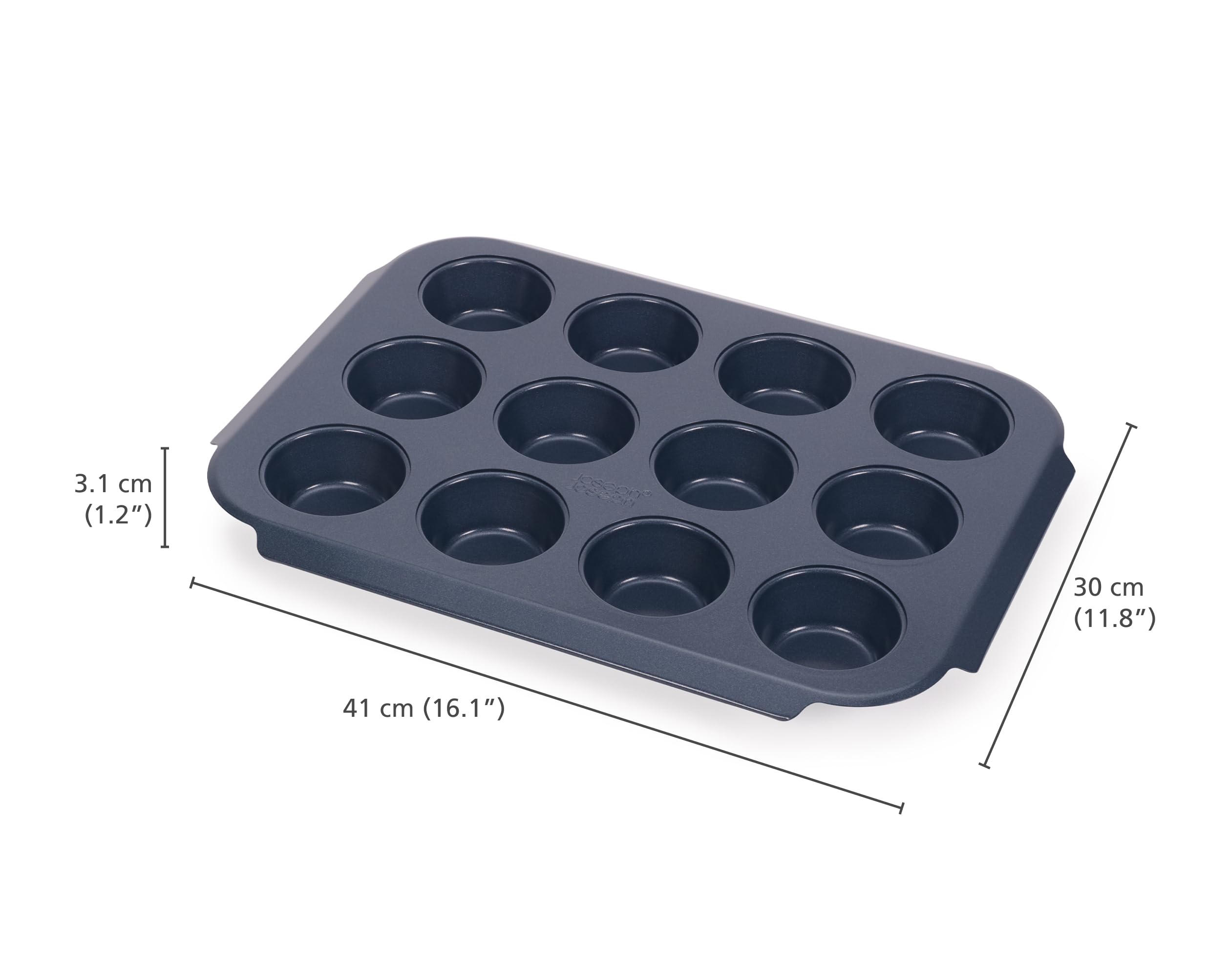 joseph-joseph-nest-bake-plaque-muffins-antiadh-sive-12-tasses-en-acier-au-carbon image 4