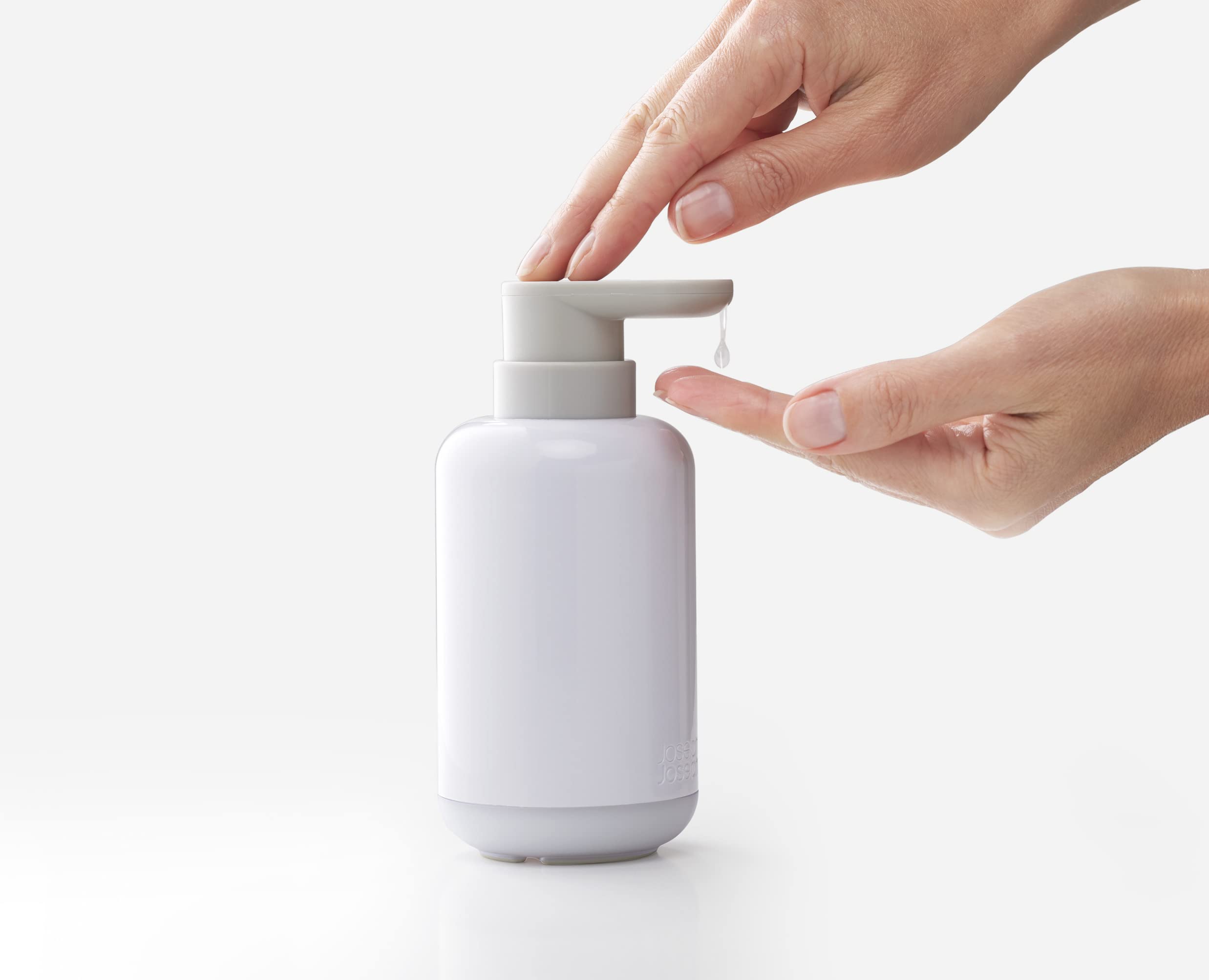 joseph-joseph-duo-pompe-distributeur-de-savon-rechargeable-300-ml-pompe-pression image 4