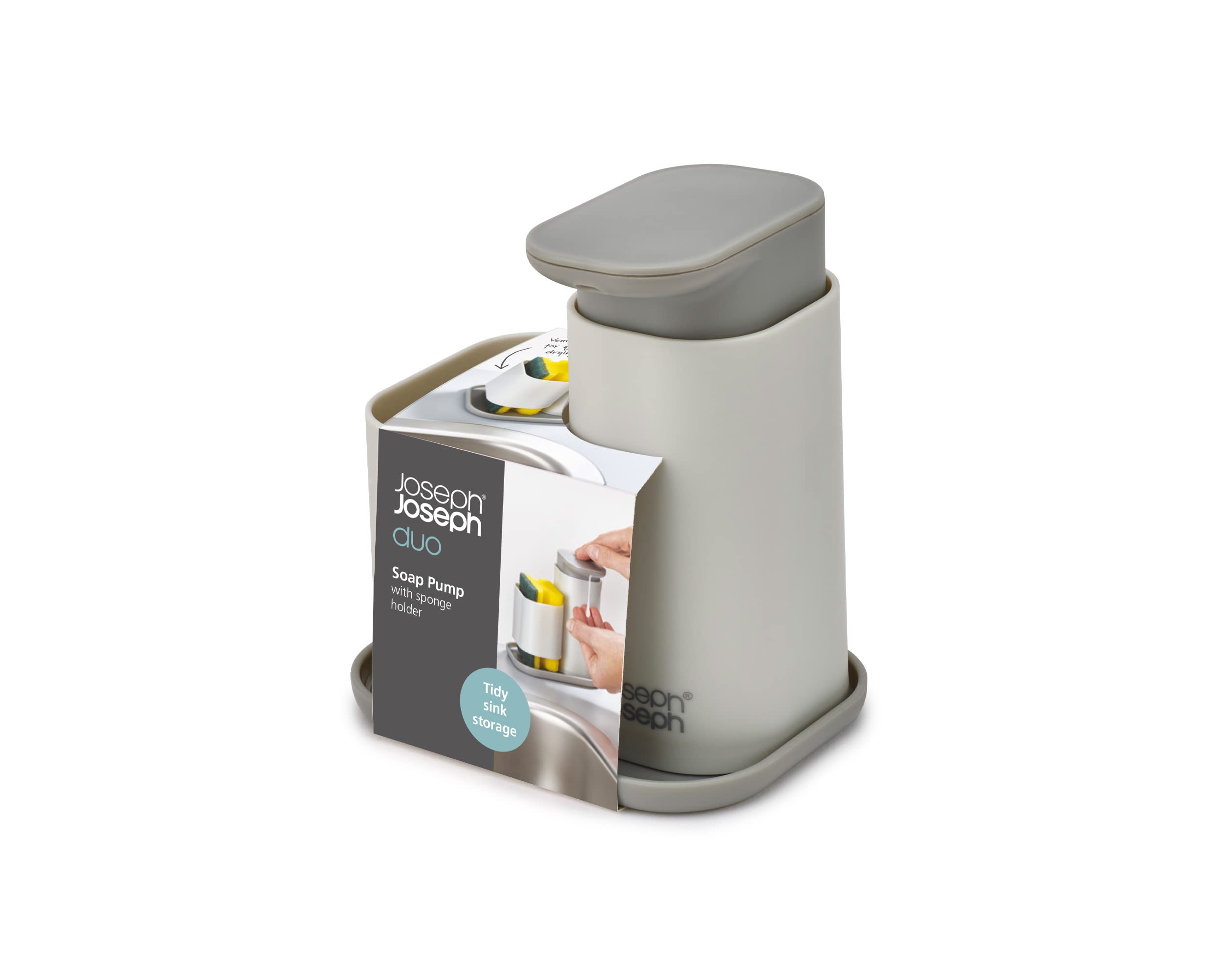joseph-joseph-duo-distributeur-de-savon-avec-porte-ponge-ventil-pour-vier-de-cui image 5