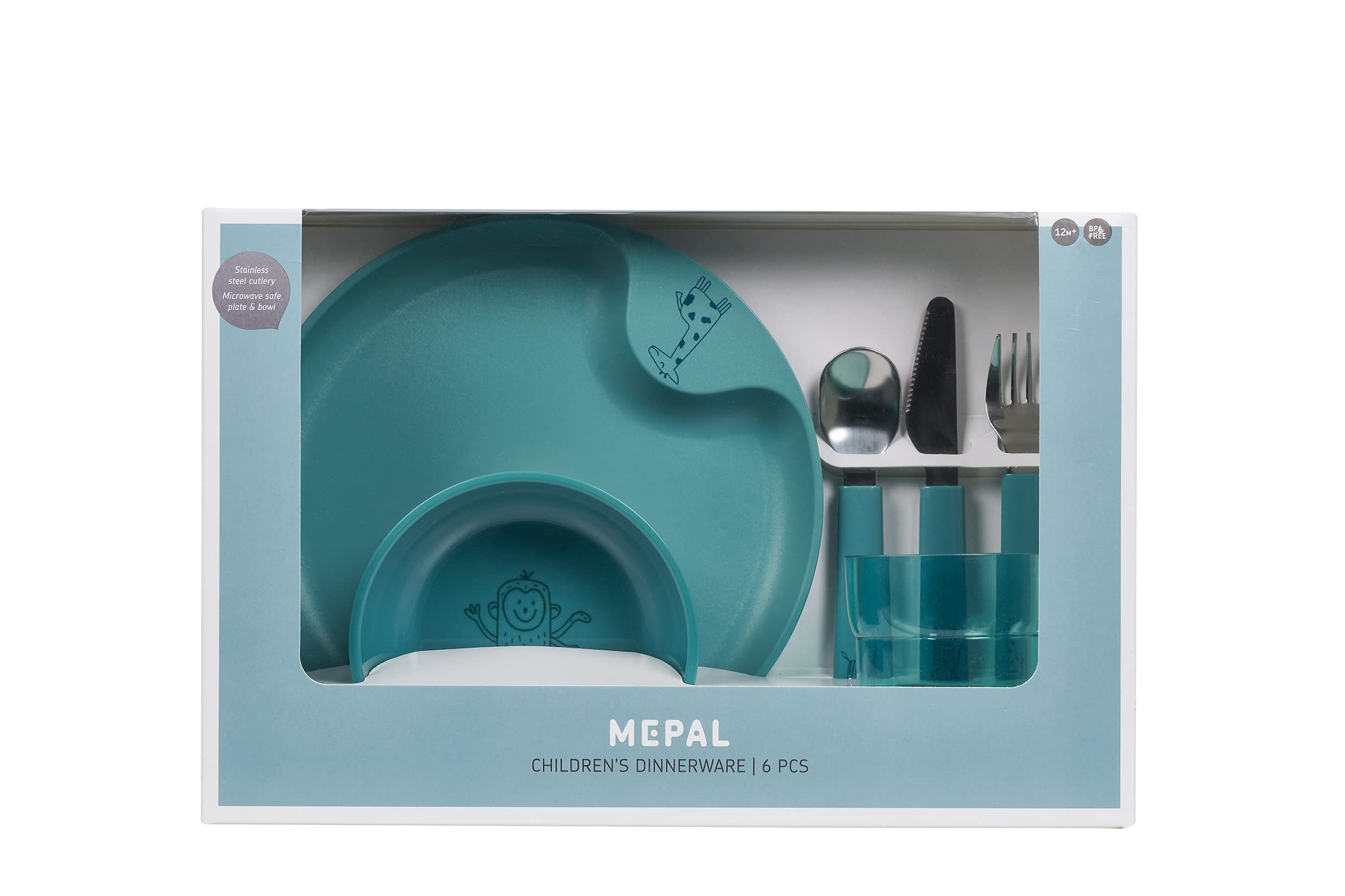 mepal-mio-ensemble-de-vaisselle-enfant-6-pi-ces-couverts-verre-assiette-et-bol-s image 2
