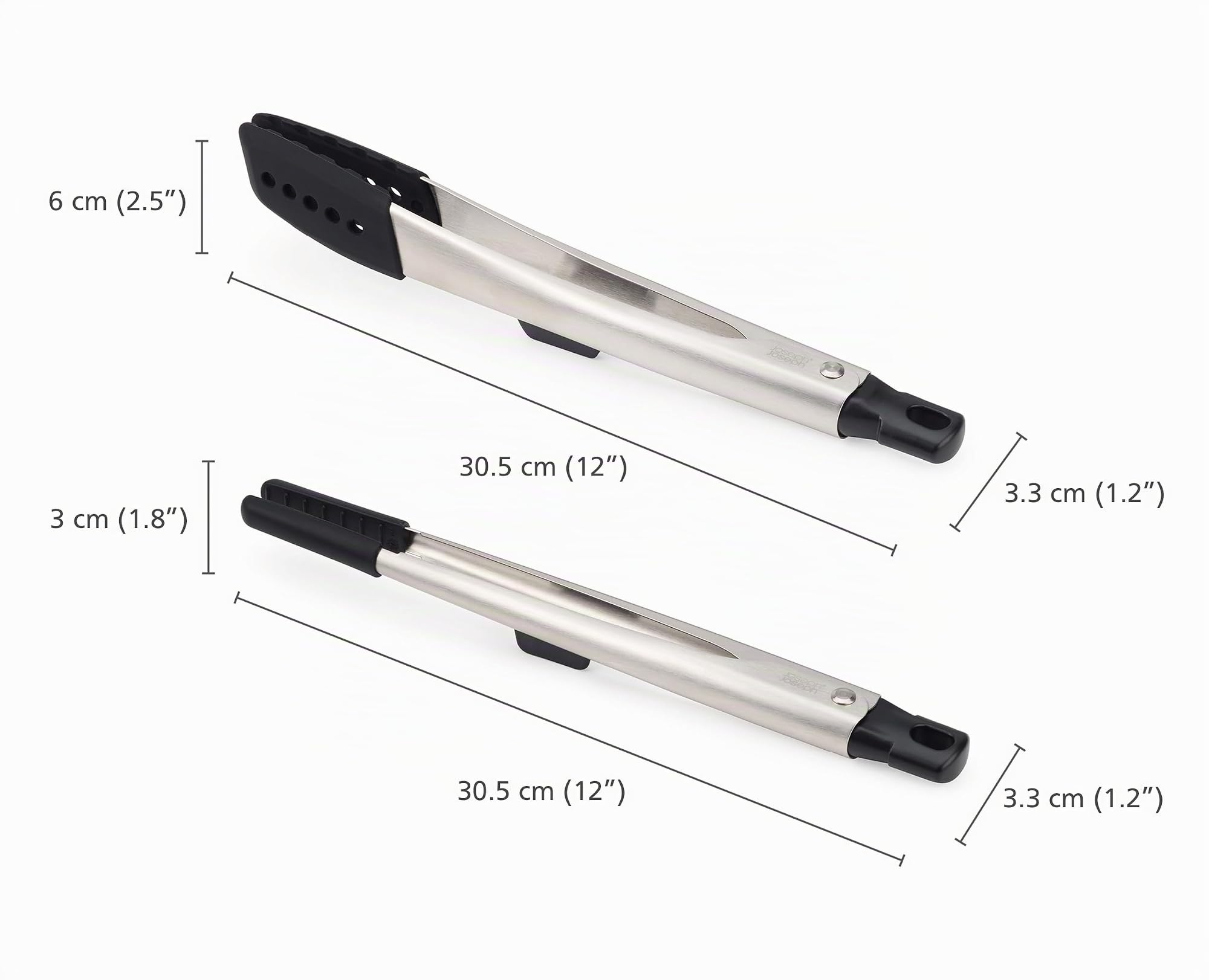 joseph-joseph-elevate-fusion-lot-de-2-pinces-de-cuisine-inox-et-silicone-pince-d image 4
