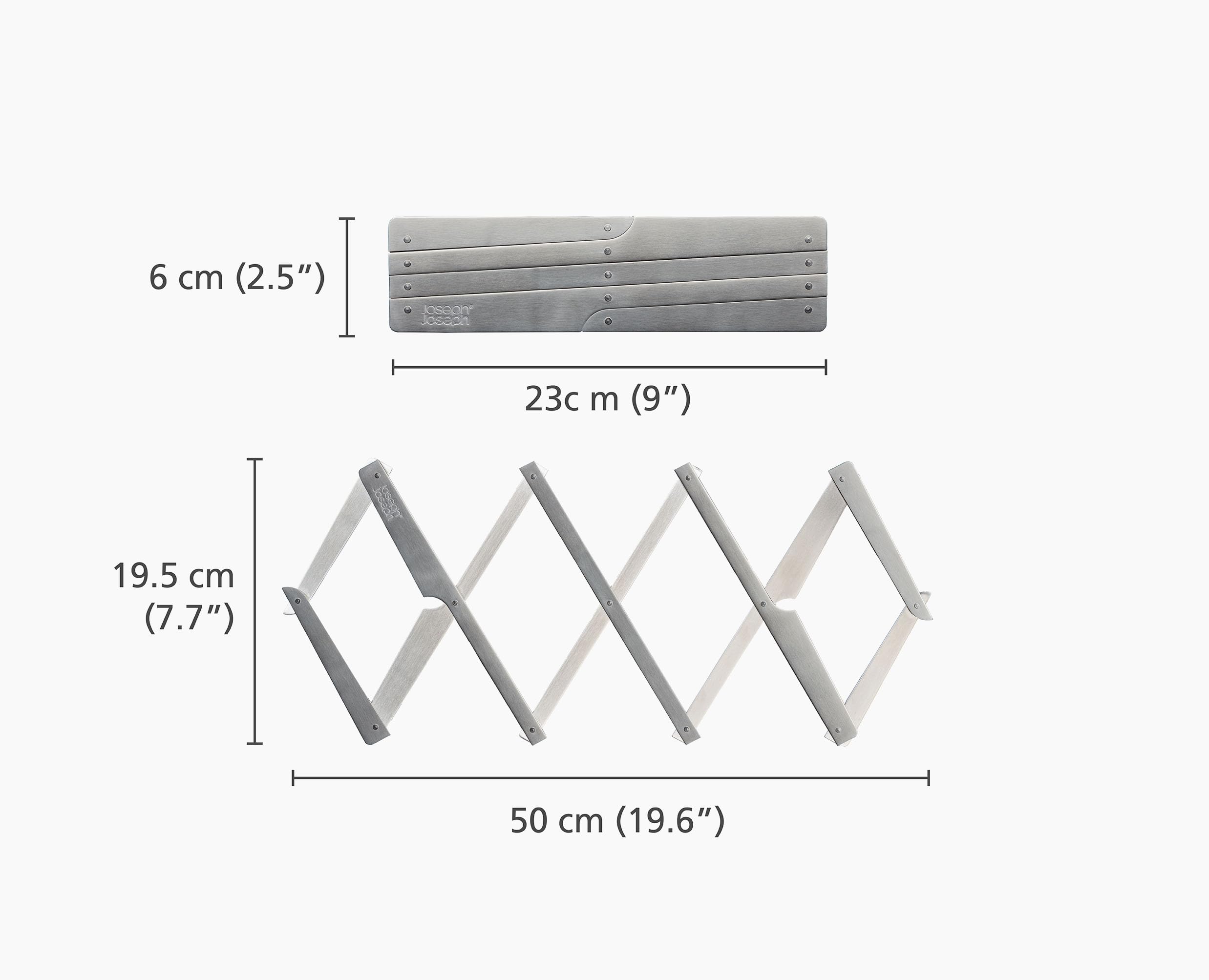 joseph-joseph-space-dessous-de-plat-extensible-et-pliable-acier-inoxydable-18-8- image 3