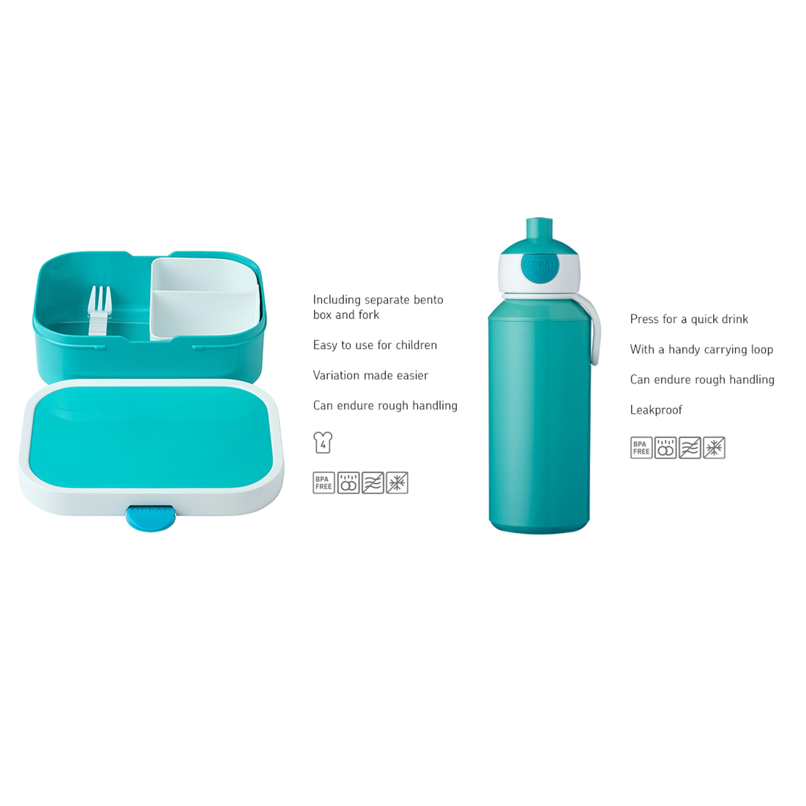 mepal-campus-set-d-jeuner-enfant-bouteille-pop-up-400-ml-panier-repas-750-ml-ave image 3
