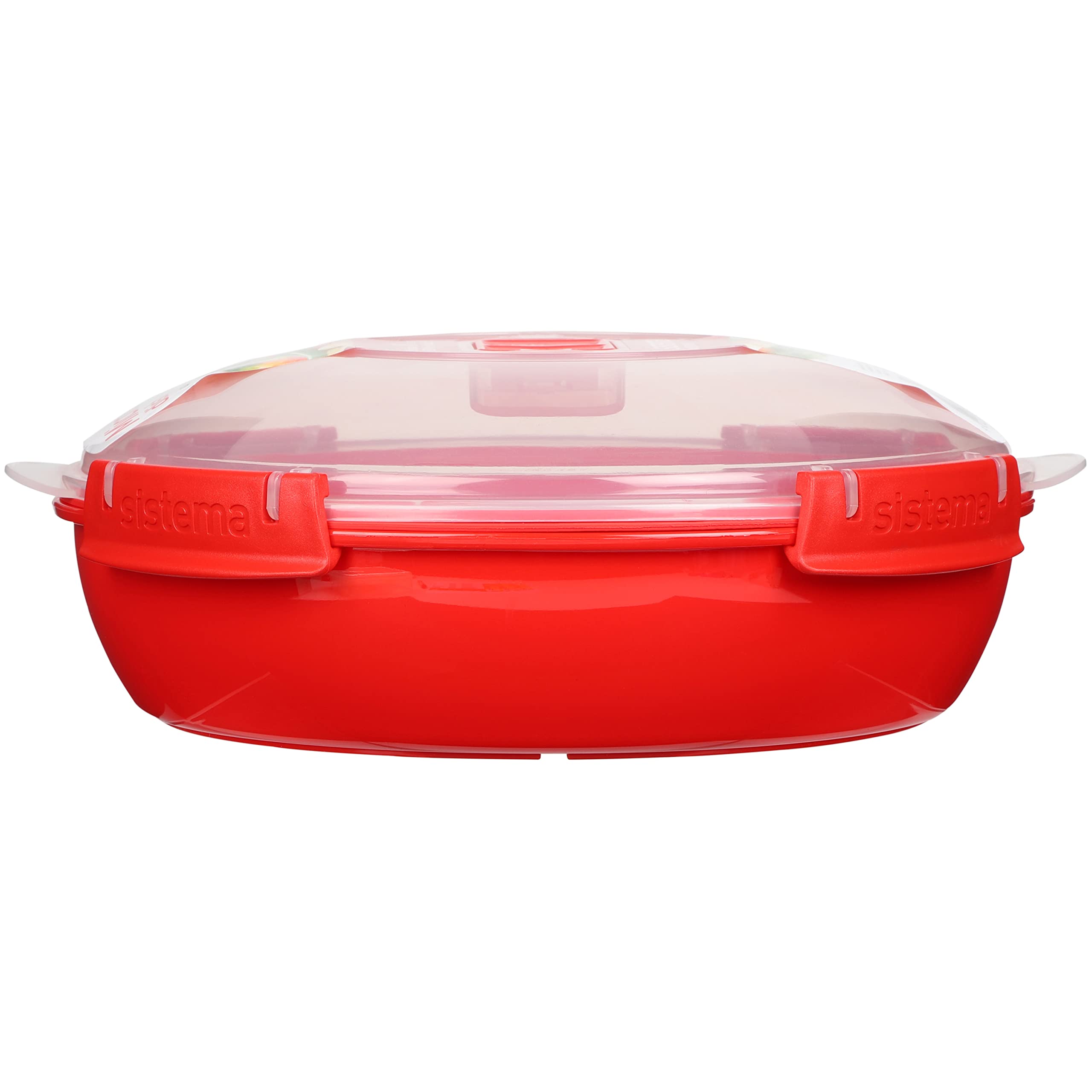sistema-microwave-round-cuiseur-vapeur-micro-ondes-1-3-l-rouge-transparent-sans- image 7
