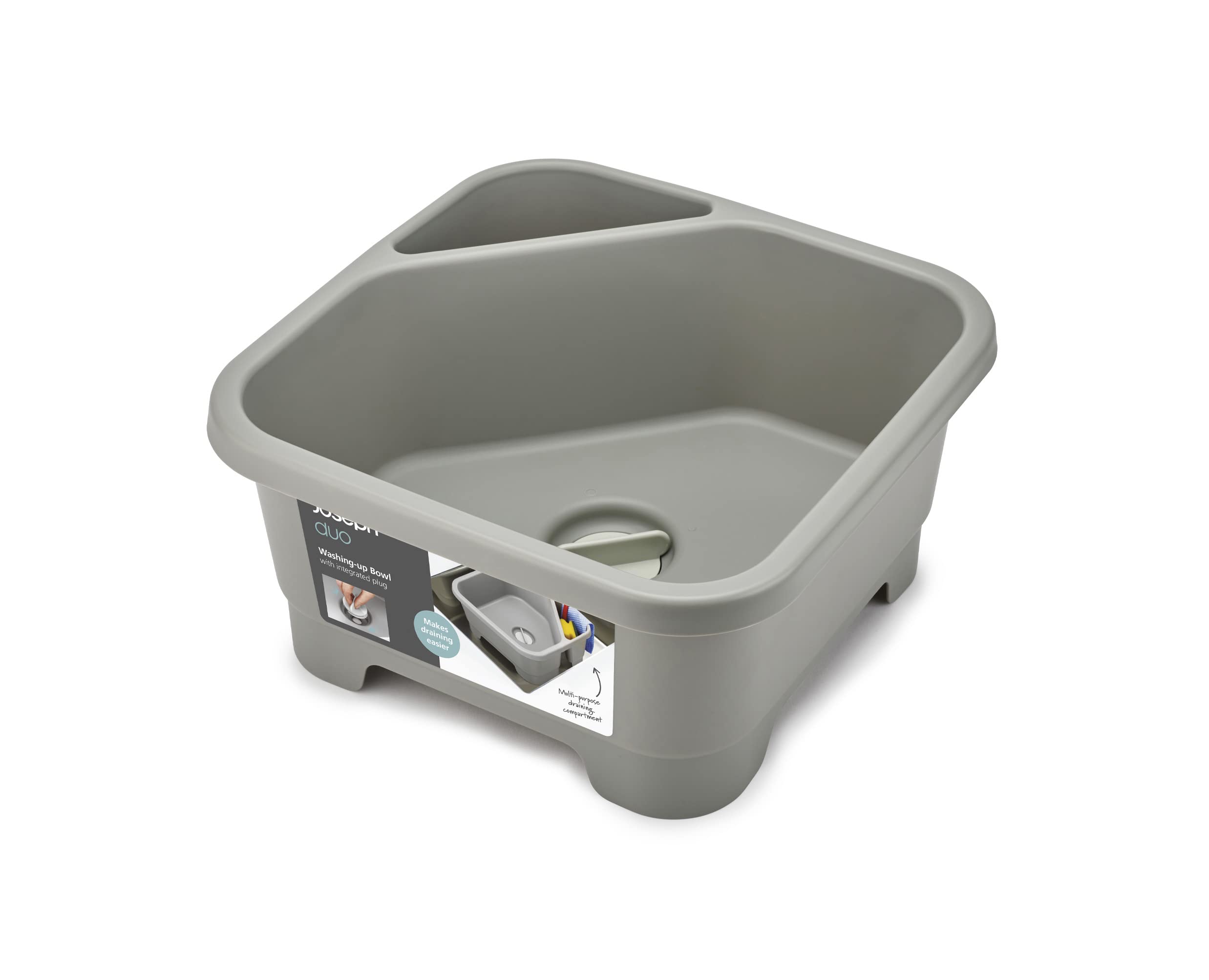 joseph-joseph-duo-bol-vaisselle-carr-avec-drain-et-compartiment-couverts-ponges- image 3