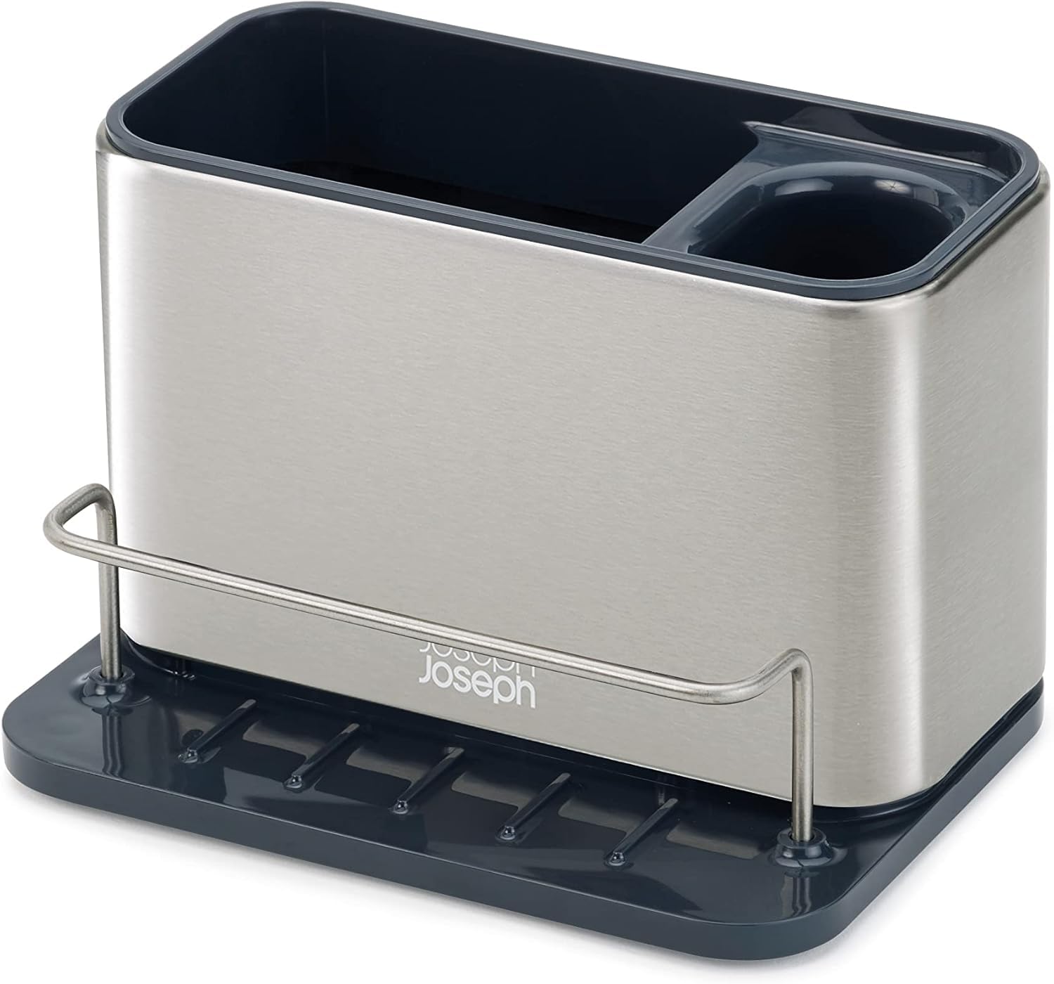 joseph-joseph-surface-organiseur-d-vier-en-acier-inoxydable-avec-porte-ponge-sup image 3