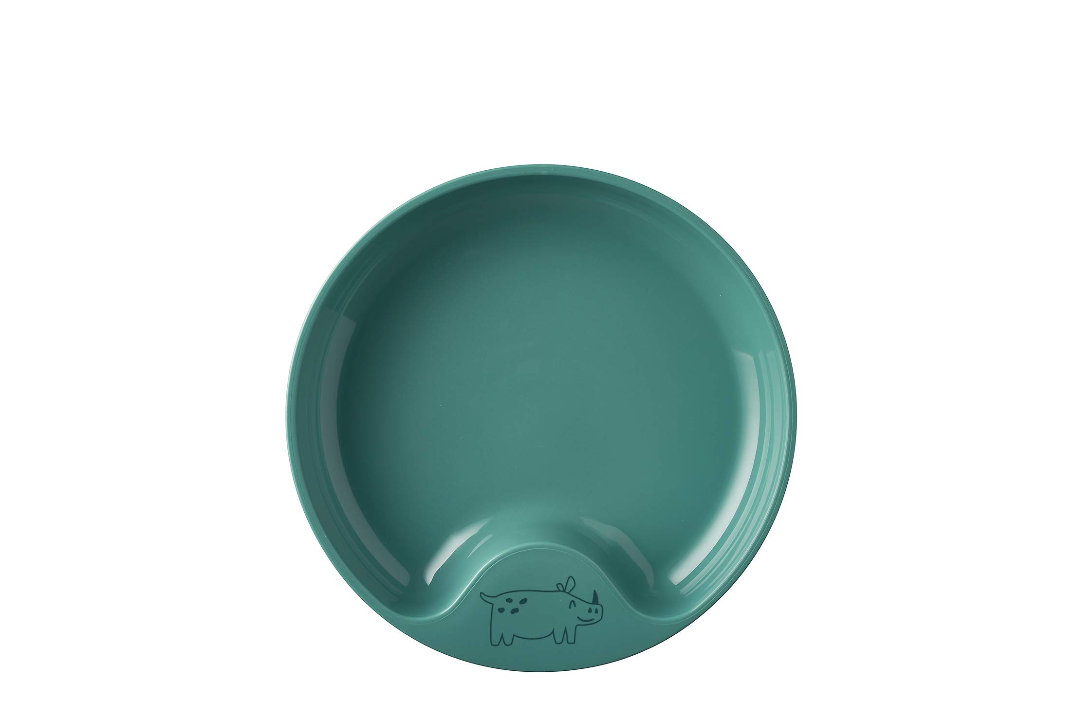 mepal-mio-assiette-d-apprentissage-inclin-e-antid-rapante-pour-b-b-deep-turquois image 1