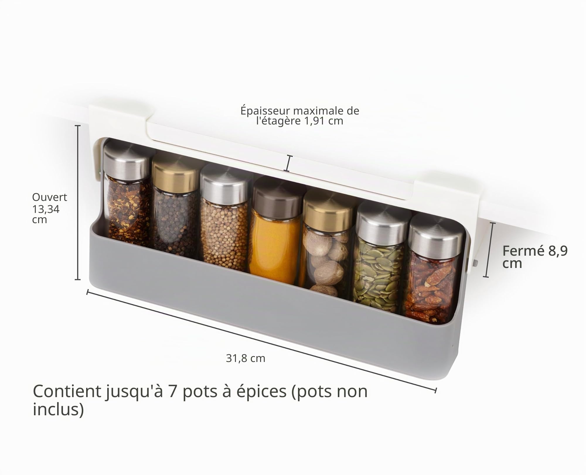 joseph-joseph-cupboardstore-porte-pices-extractible-fixer-sous-l-tag-re-du-placa image 3
