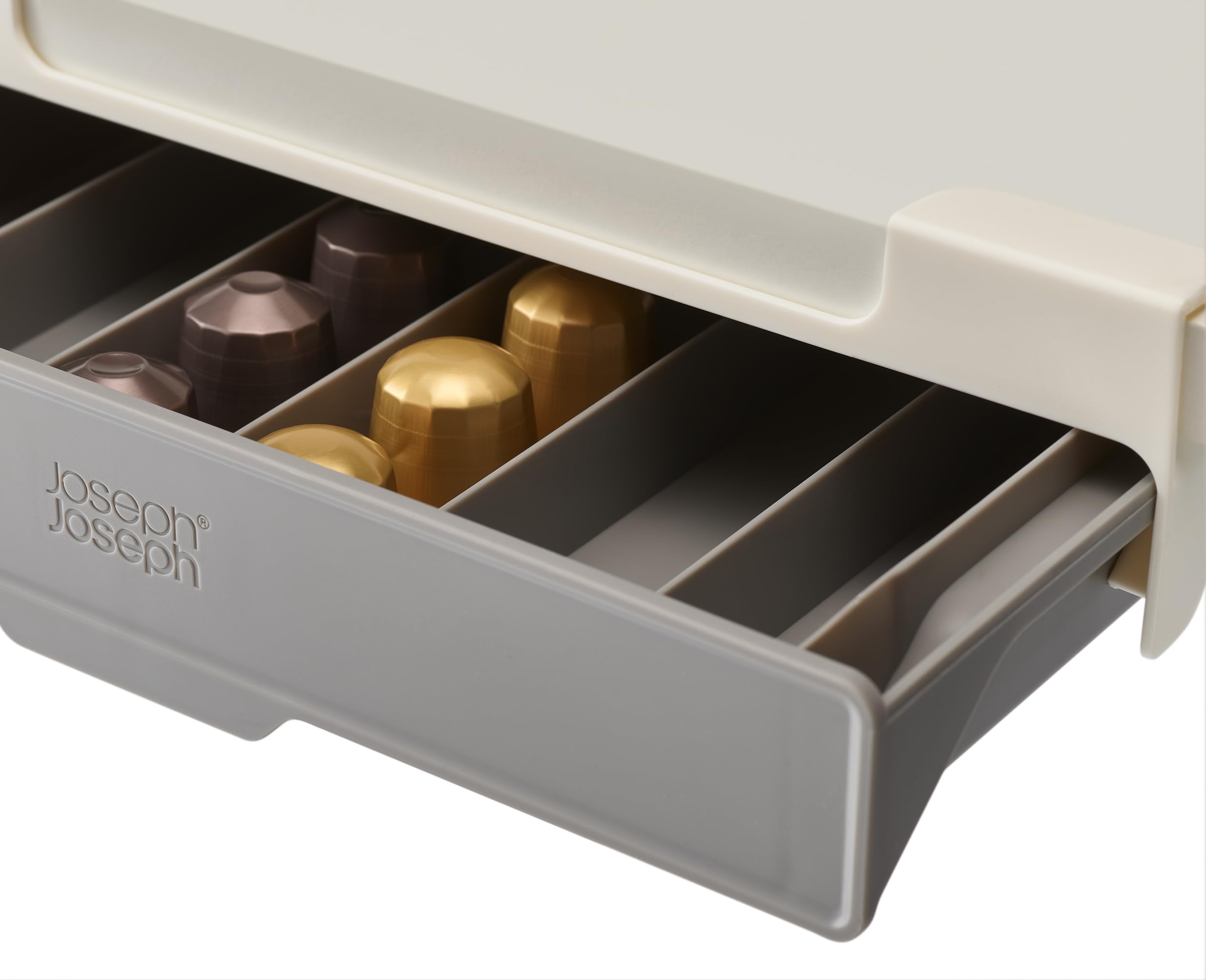 joseph-joseph-cupboardstore-tiroir-dosettes-sous-tag-re-30-capsules-nespresso-or image 5