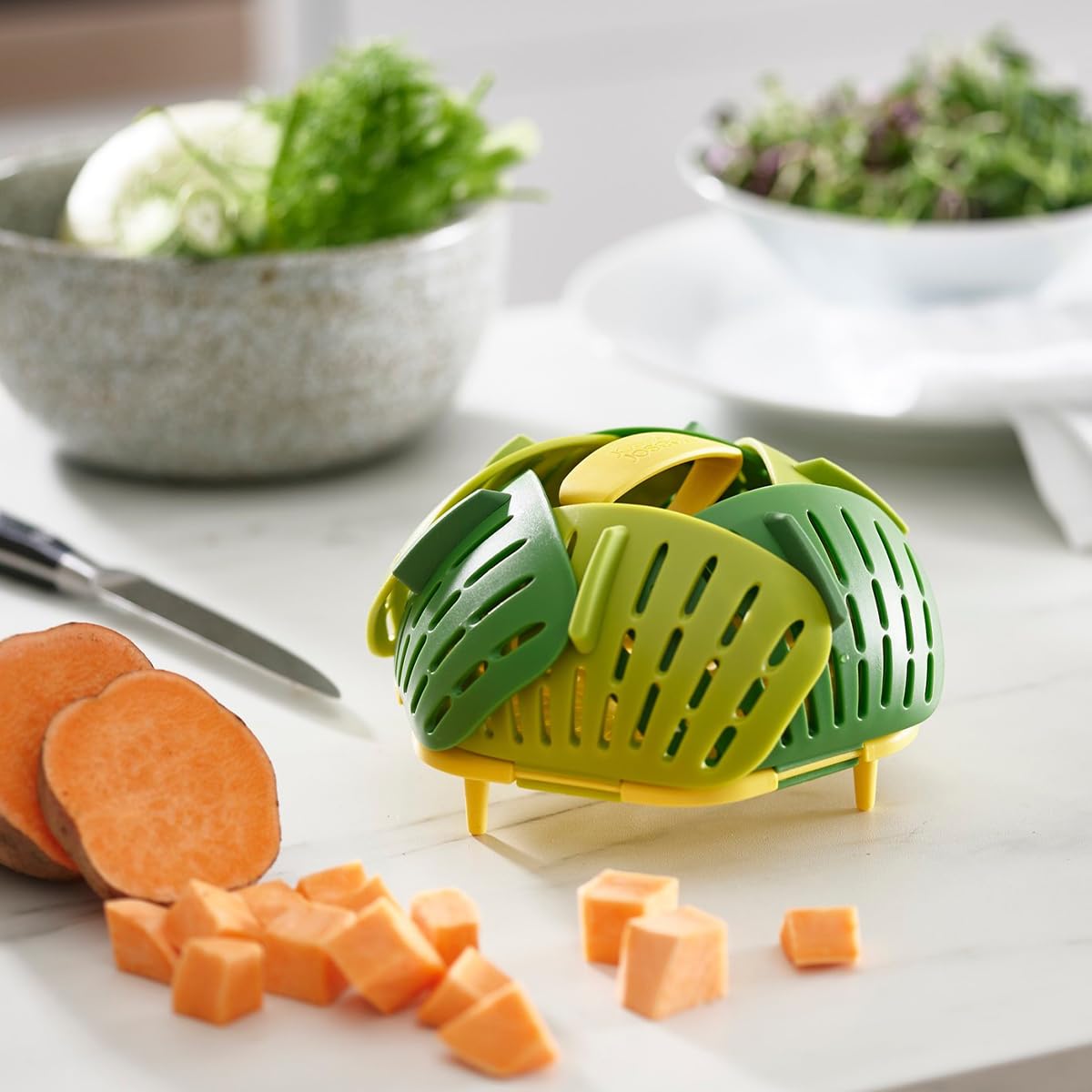 joseph-joseph-bloom-panier-vapeur-pliant-auto-ajustable-pour-casseroles-d-s-18-c image 5