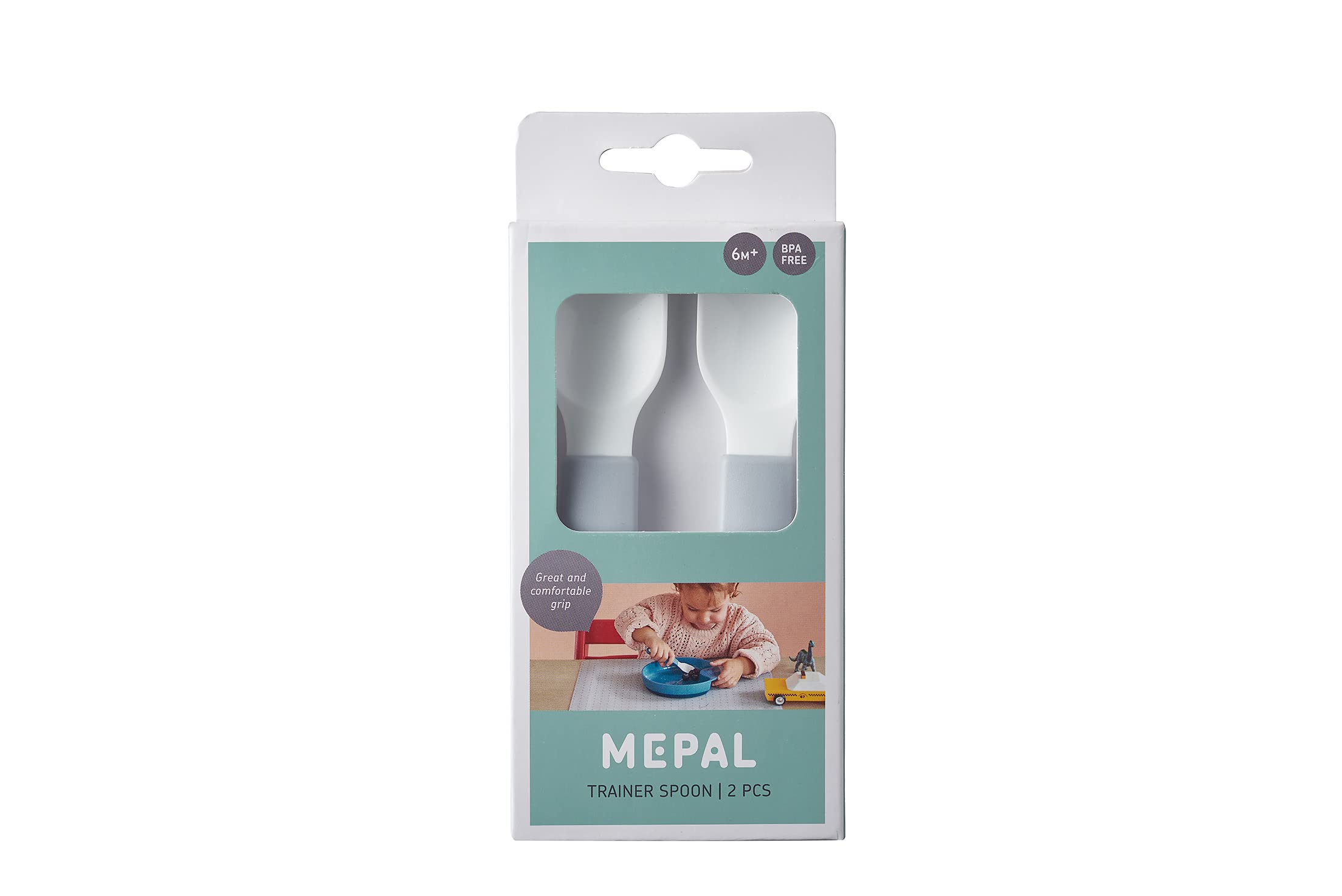 mepal-mio-set-de-2-cuill-res-d-apprentissage-b-b-manche-court-antid-rapant-light image 2