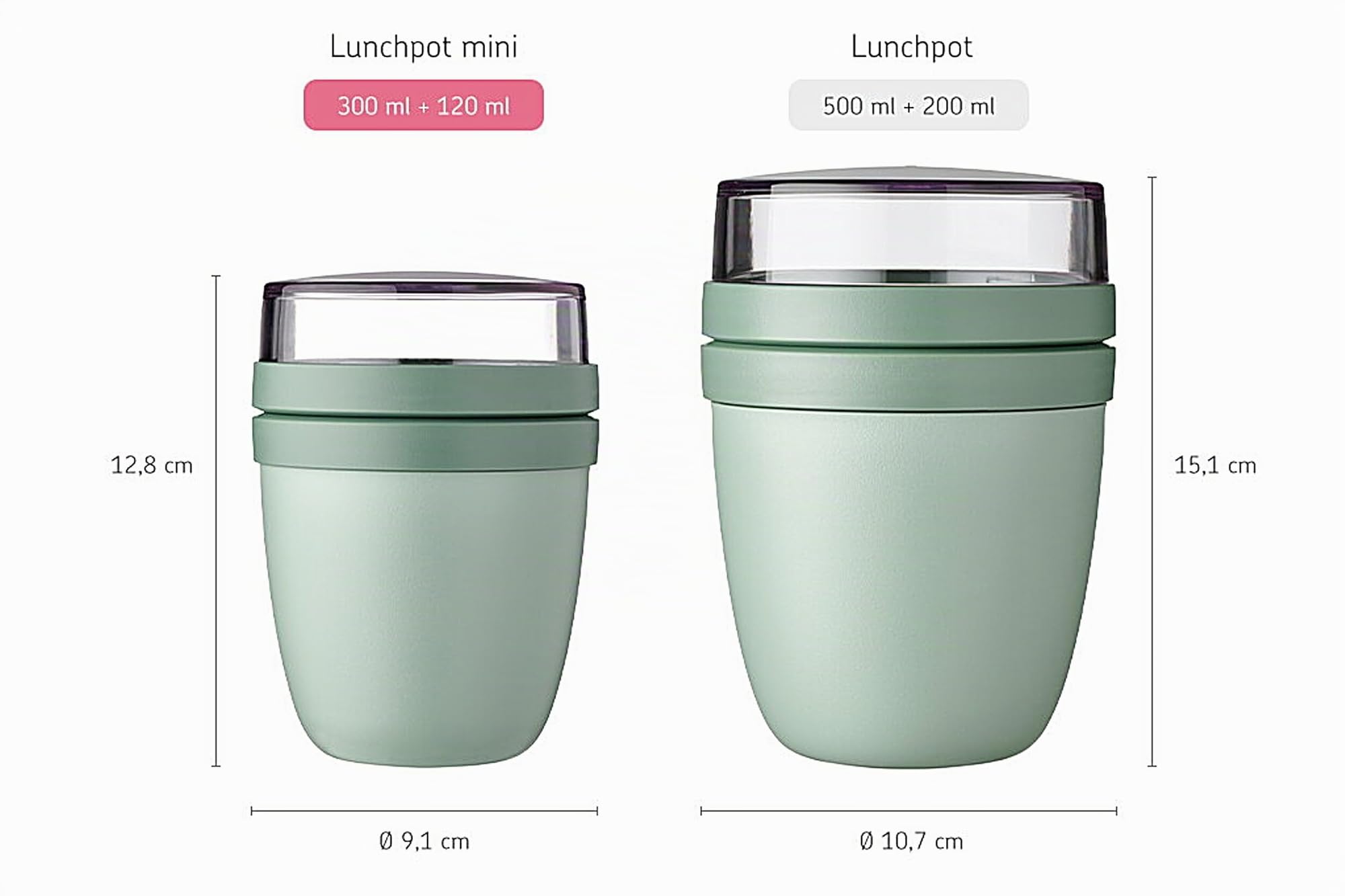 mepal-ellipse-mini-lunchpot-yaourt-et-muesli-300-ml-120-ml-avec-compartiments-s- image 5