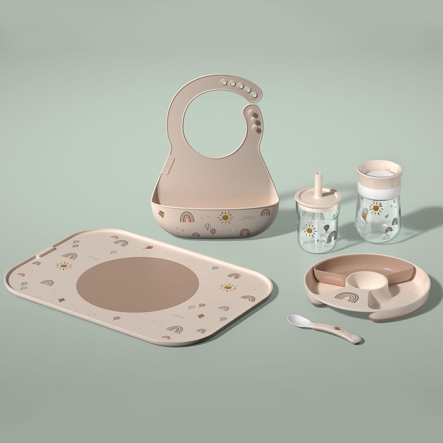 mepal-mio-ensemble-de-vaisselle-enfant-6-pi-ces-deep-pink-couverts-verre-assiett image 6
