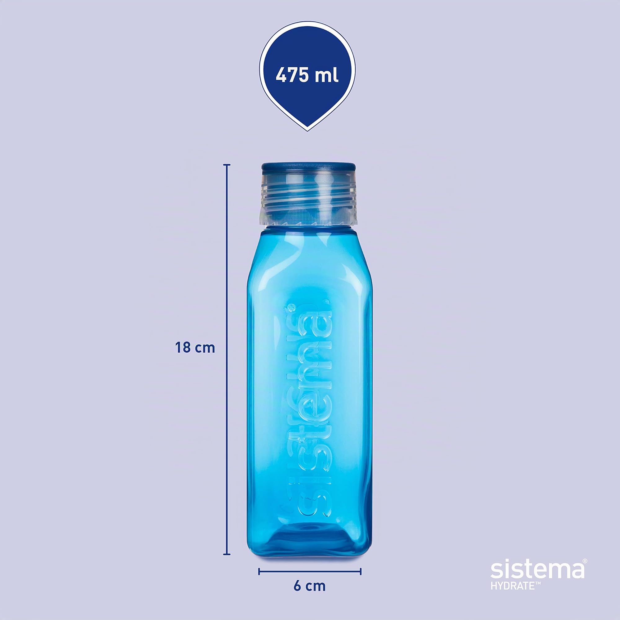 sistema-bouteille-d-eau-carr-e-r-tro-475-ml-sans-bpa-bouchon-tanche-visser-bords image 5