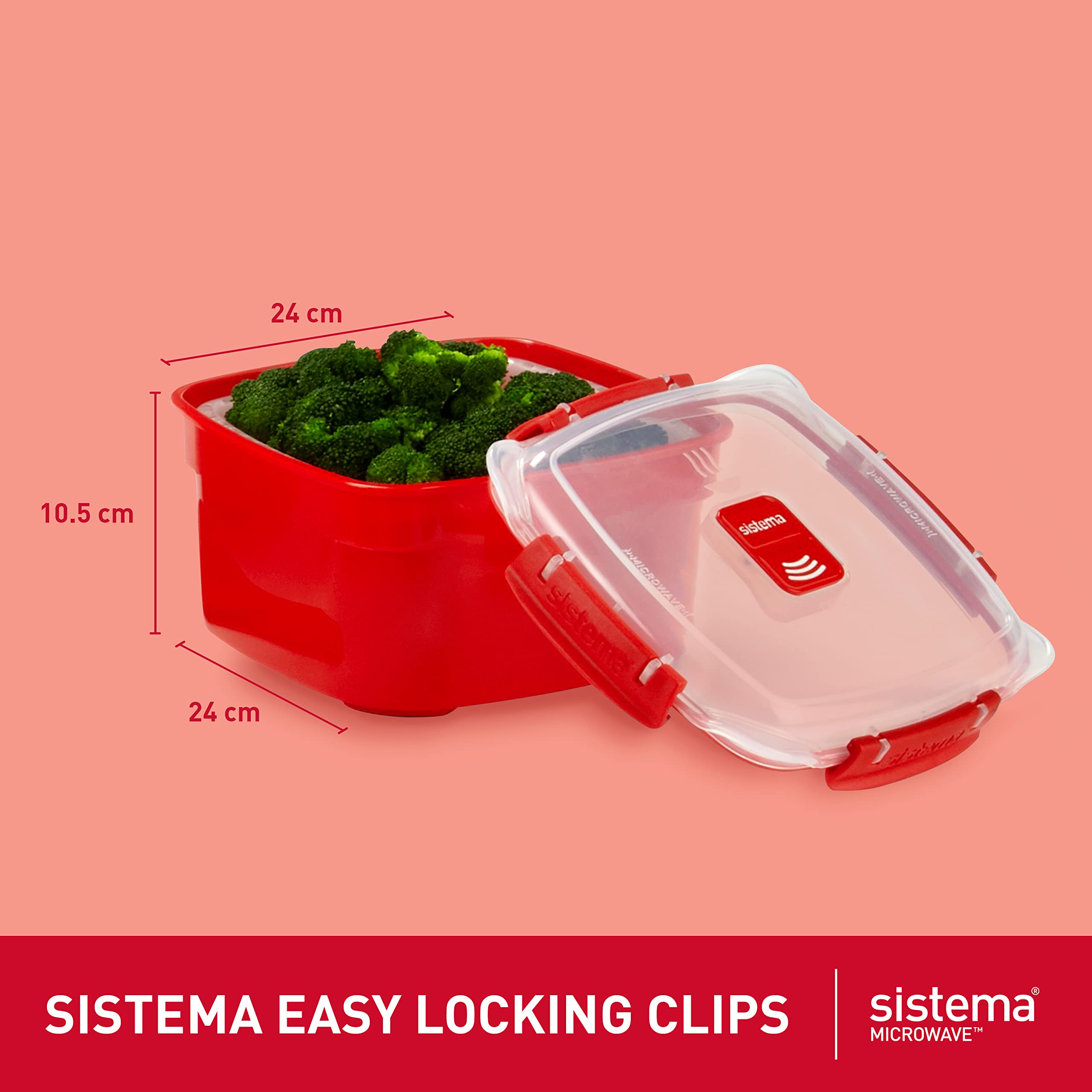 sistema-cuiseur-vapeur-micro-ondes-3-2-l-avec-panier-vapeur-amovible-et-clips-kl image 3