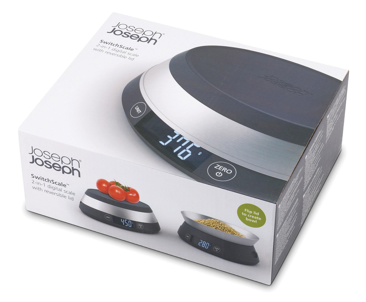 joseph-joseph-balance-de-cuisine-num-rique-2-en-1-avec-couvercle-r-versible-5-kg image 3