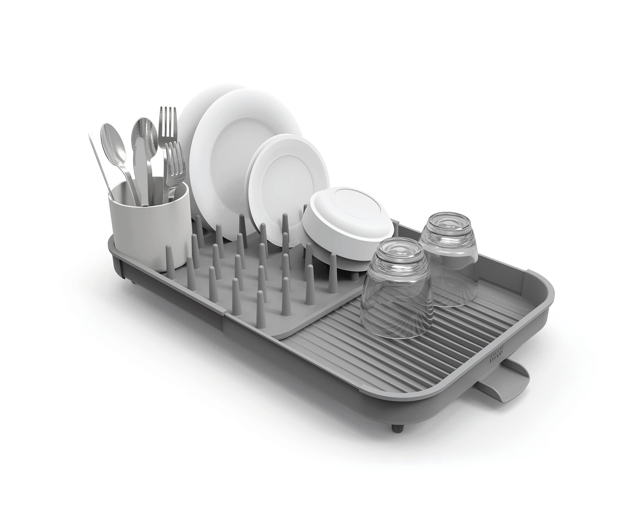 joseph-joseph-duo-gouttoir-vaisselle-extensible-avec-pot-ustensiles-amovible-et- image 1
