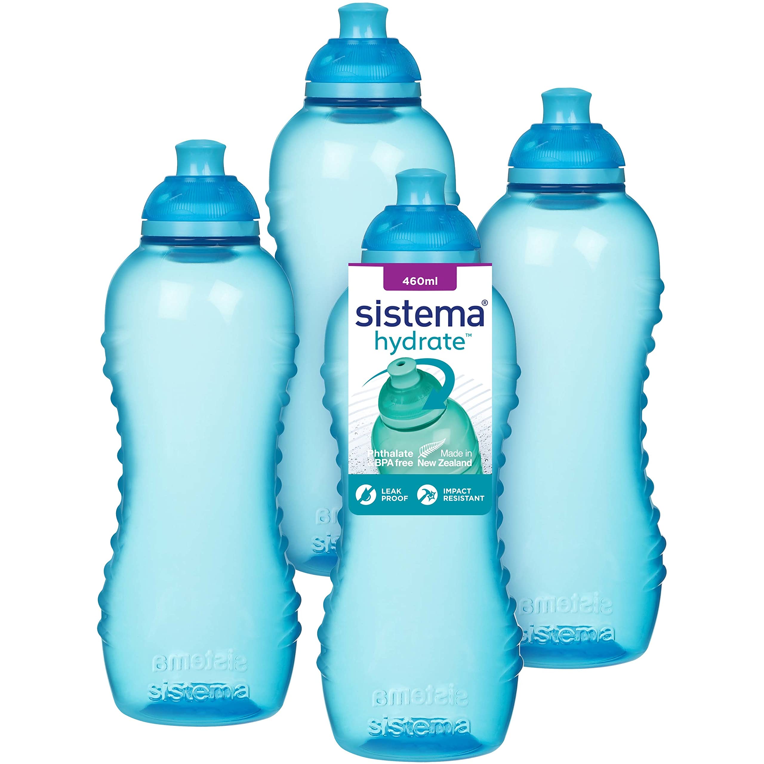 sistema-twist-n-sip-gourde-sport-tanche-460-ml-sans-bpa-lot-de-4-bleu-fabriqu-e- image 1