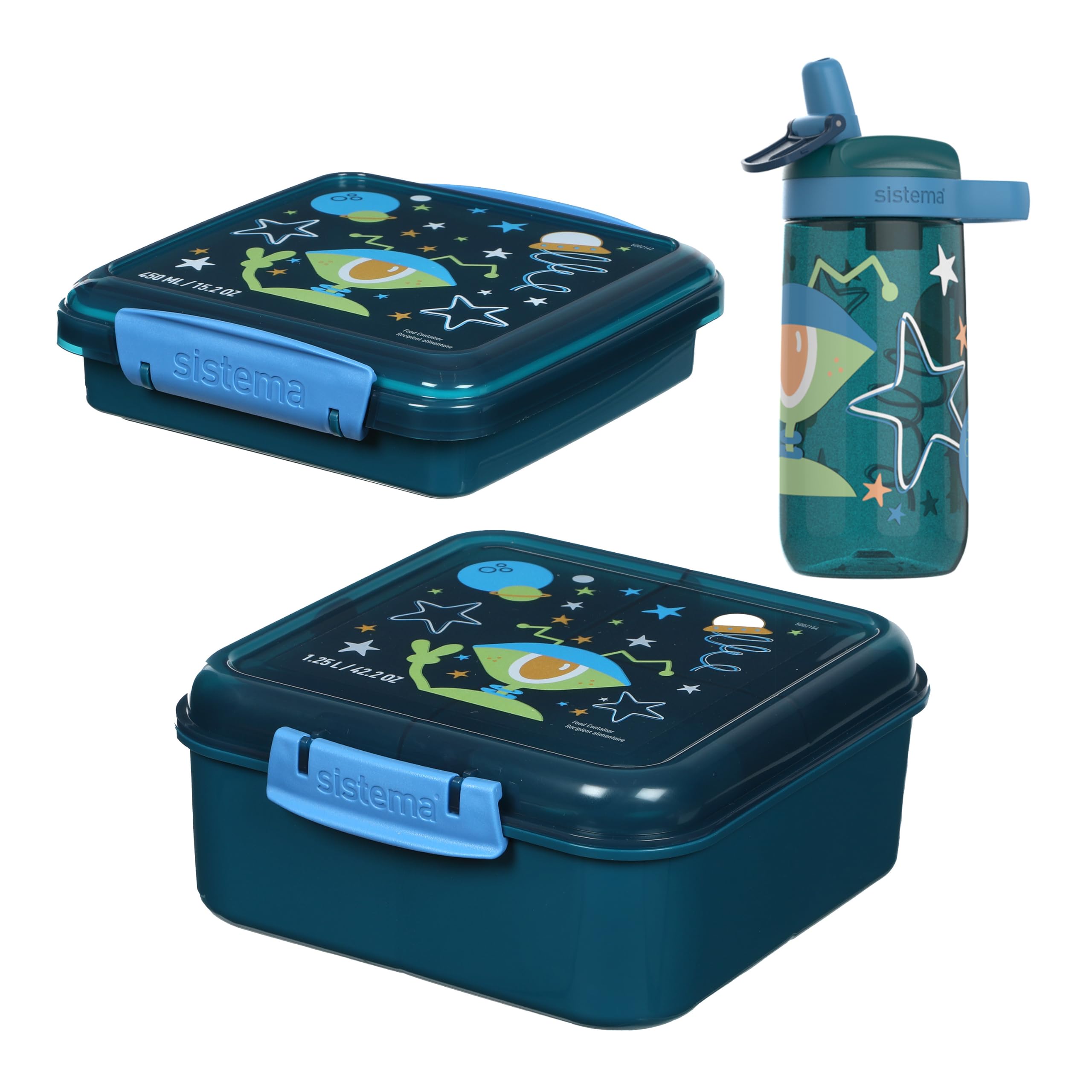 sistema-expressions-ensemble-d-jeuner-alien-bento-1-25-l-bo-te-sandwich-450-ml-g image 1