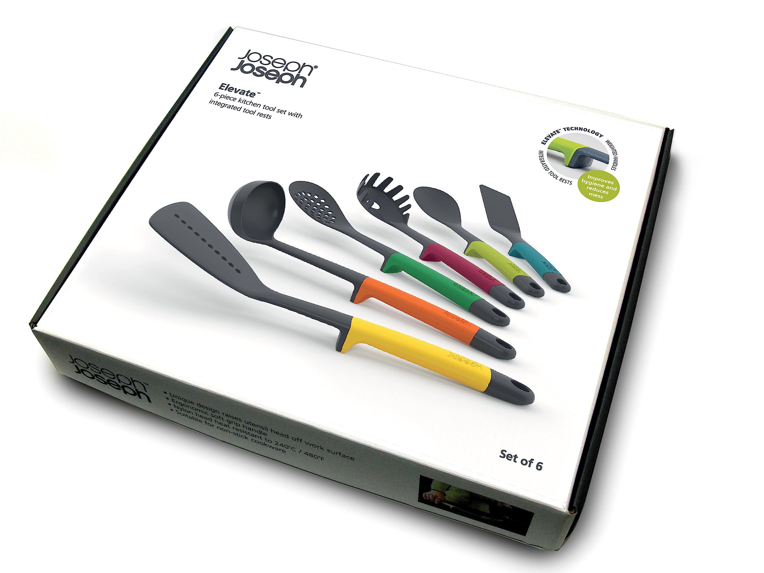 joseph-joseph-elevate-lot-de-6-ustensiles-de-cuisine-en-nylon-r-sistants-la-chal image 8