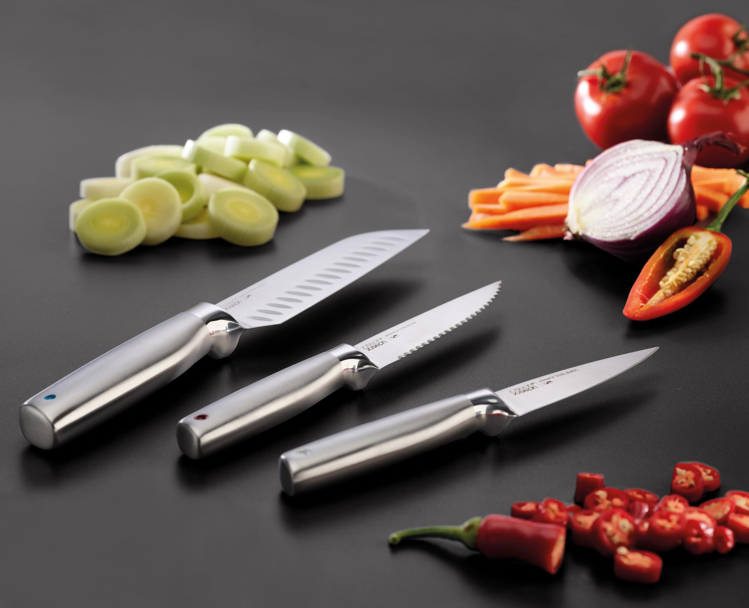 joseph-joseph-fusion-ensemble-couteaux-de-cuisine-5-pi-ces-couteaux-elevate-lame image 6