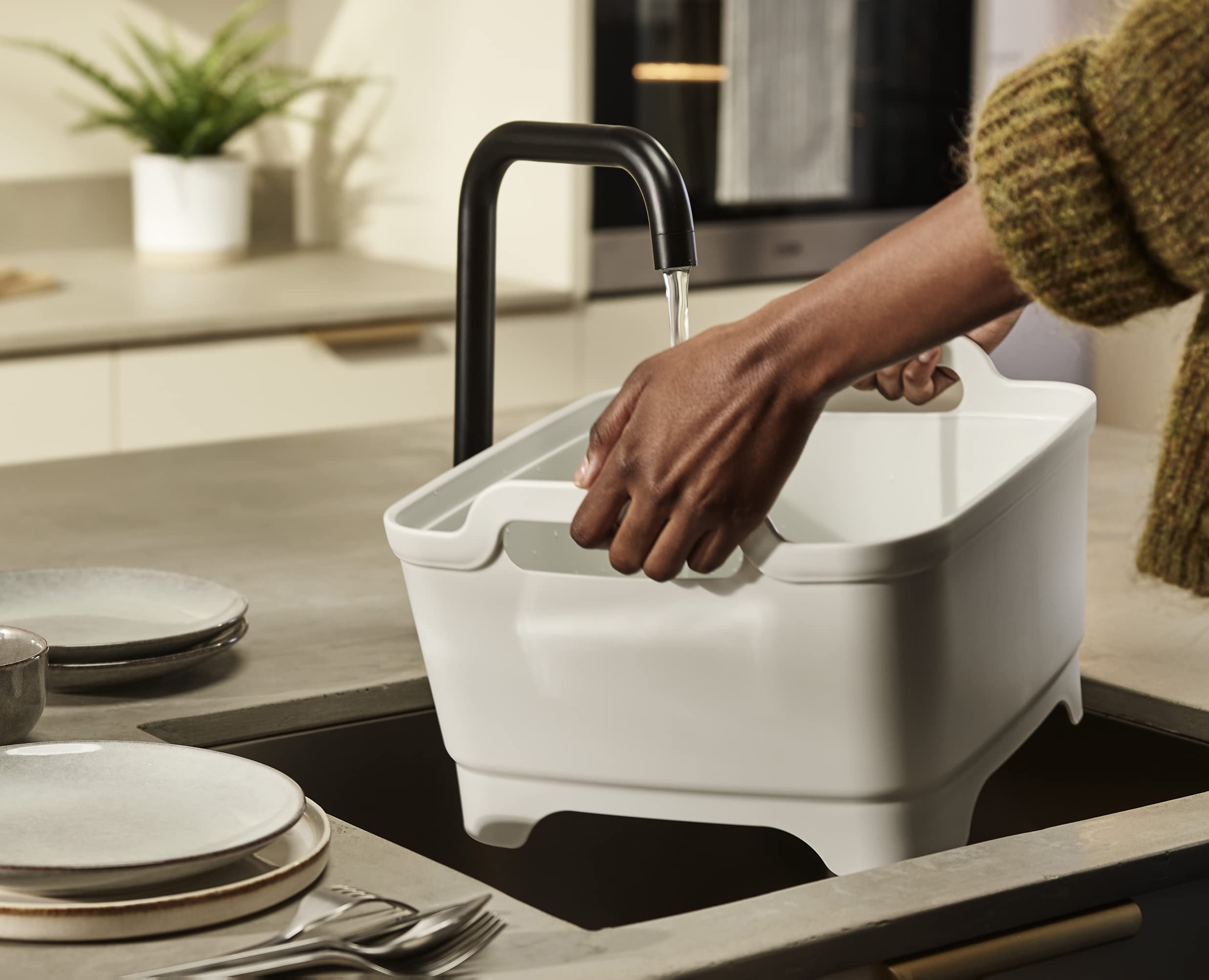 joseph-joseph-wash-drain-bassine-vaisselle-9-l-avec-poign-es-et-bouchon-de-vidan image 3