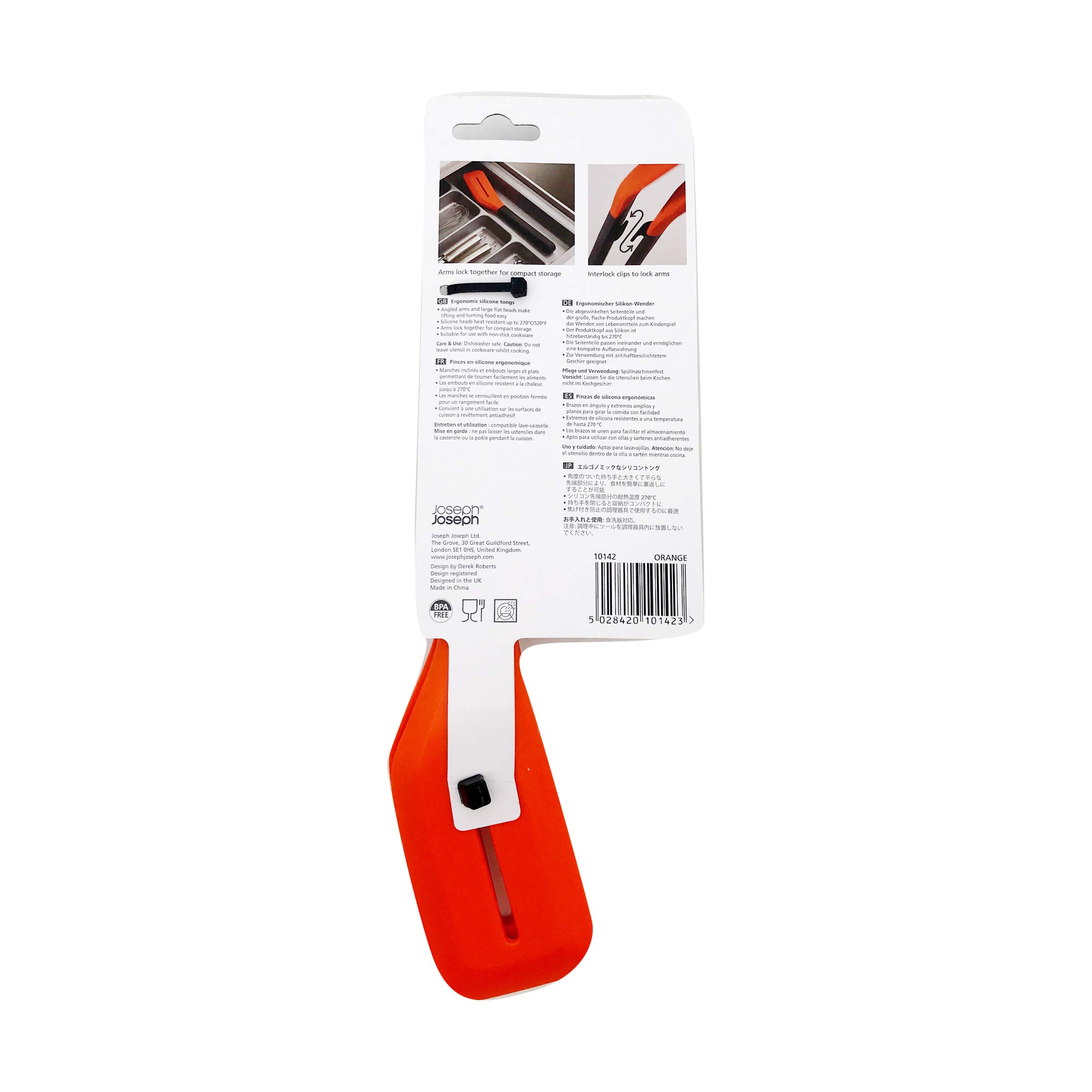 joseph-joseph-elevate-pince-de-cuisine-en-silicone-avec-fermoir-de-rangement-r-s image 2