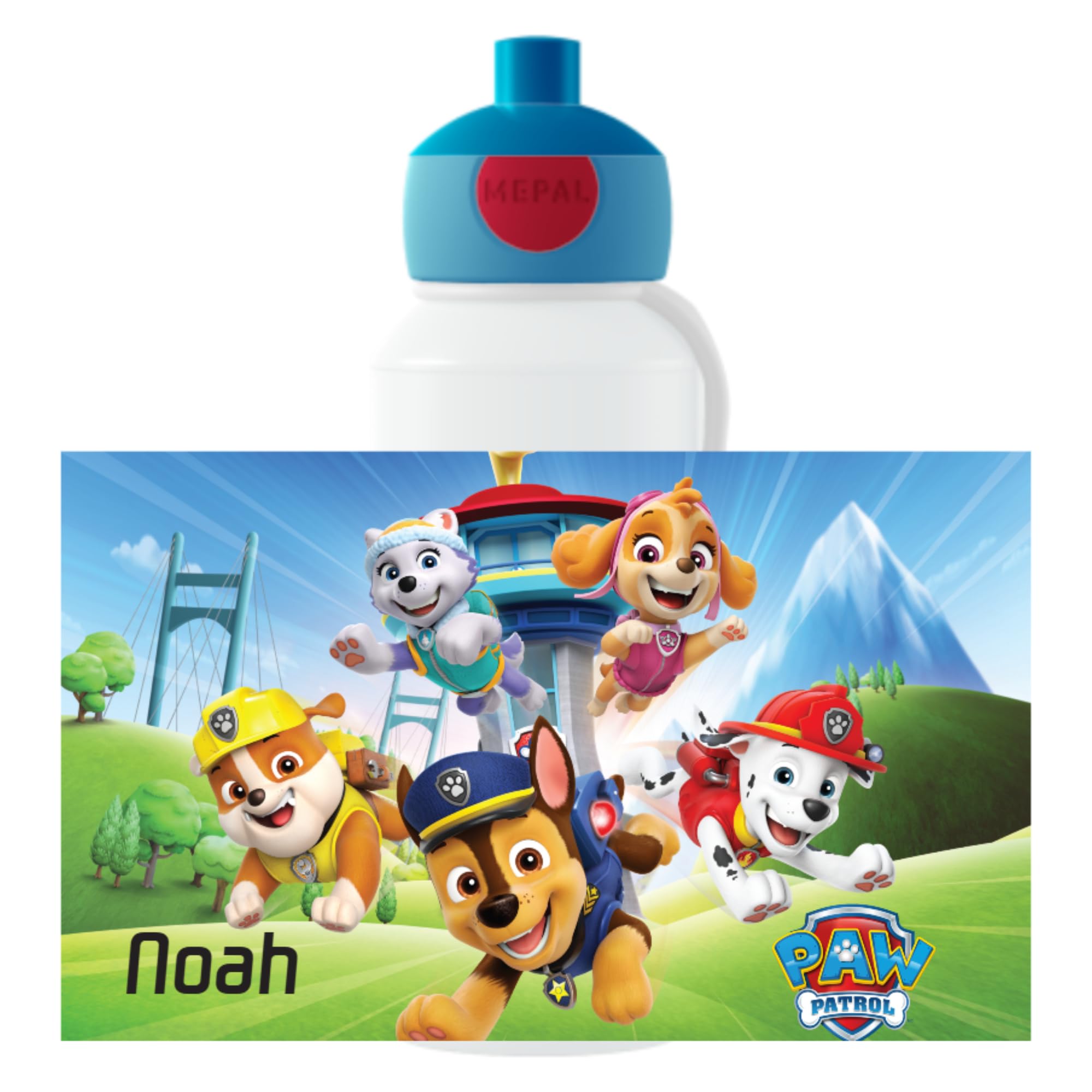 mepal-campus-pop-up-gourde-enfant-tanche-400-ml-paw-patrol-girls-sans-bpa-lave-v image 7