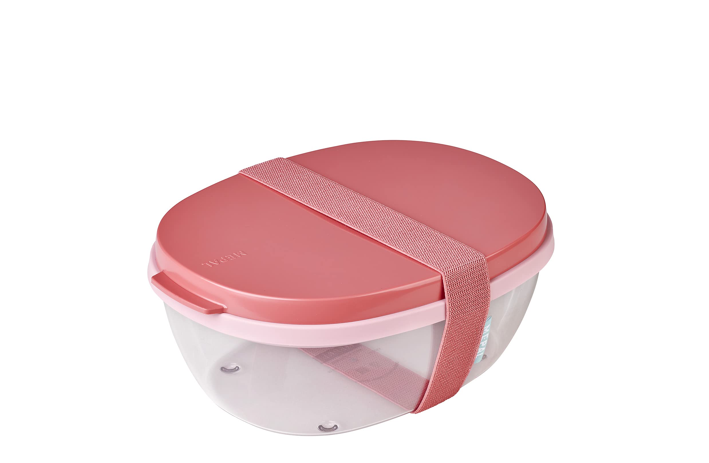 mepal-bo-te-salade-ellipse-bo-te-bento-1300-ml-600-ml-compartiments-avec-mini-bo image 1