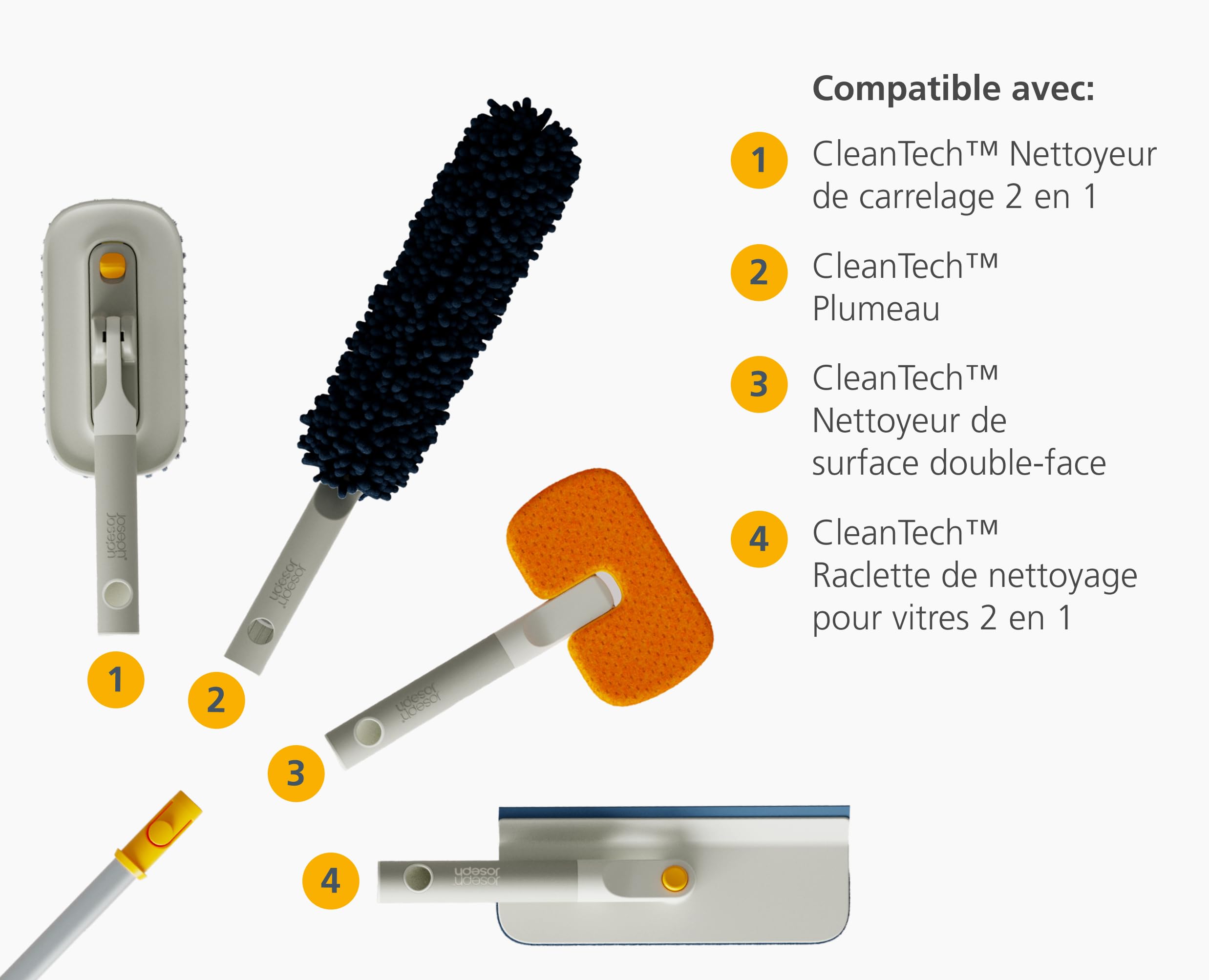 joseph-joseph-cleantech-mop-spray-2-en-1-avec-pad-microfibre-lavable-et-r-servoi image 4