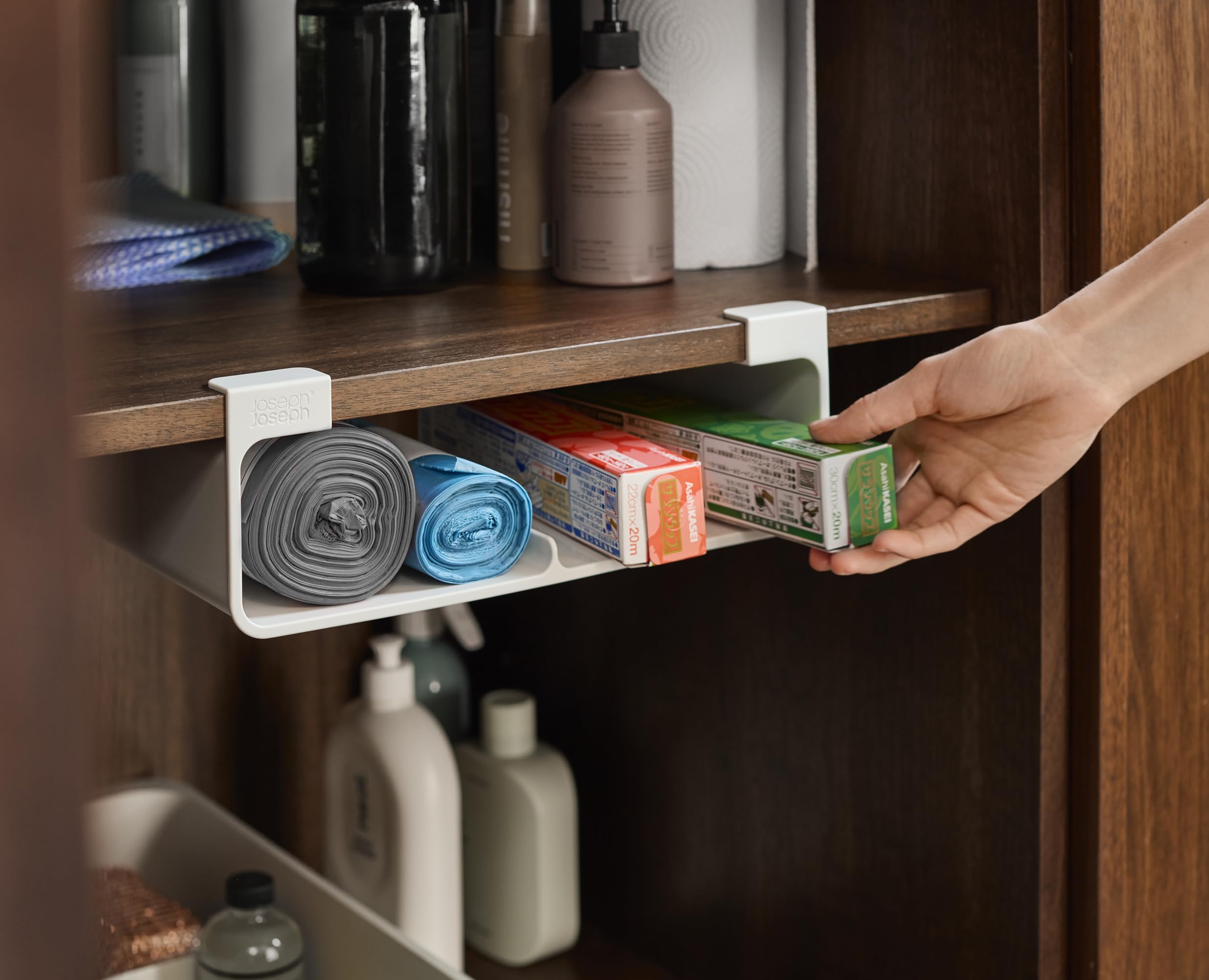 joseph-joseph-cupboardstore-rangement-sous-tag-re-pour-film-alimentaire-papier-a image 3