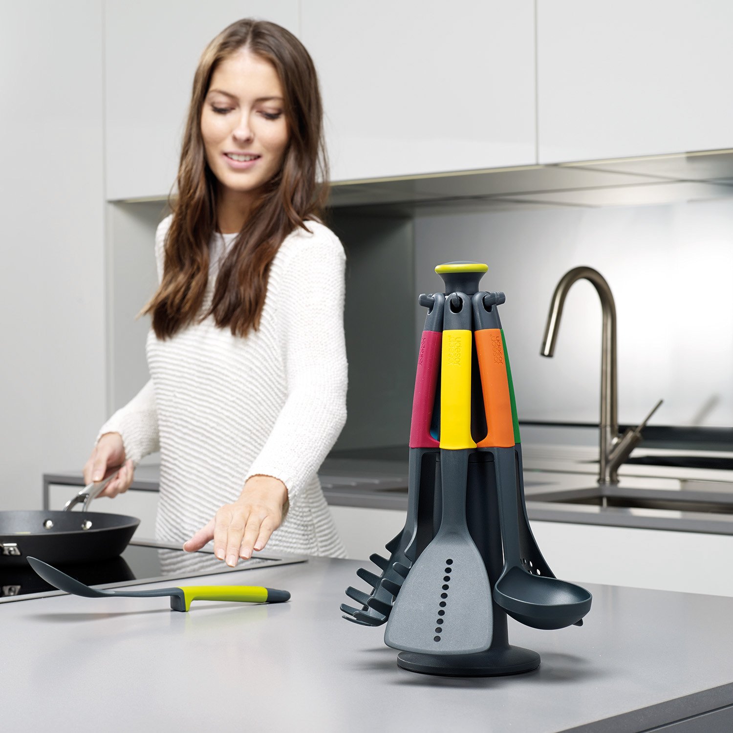 joseph-joseph-elevate-ensemble-6-ustensiles-de-cuisine-en-nylon-r-sistant-la-cha image 2