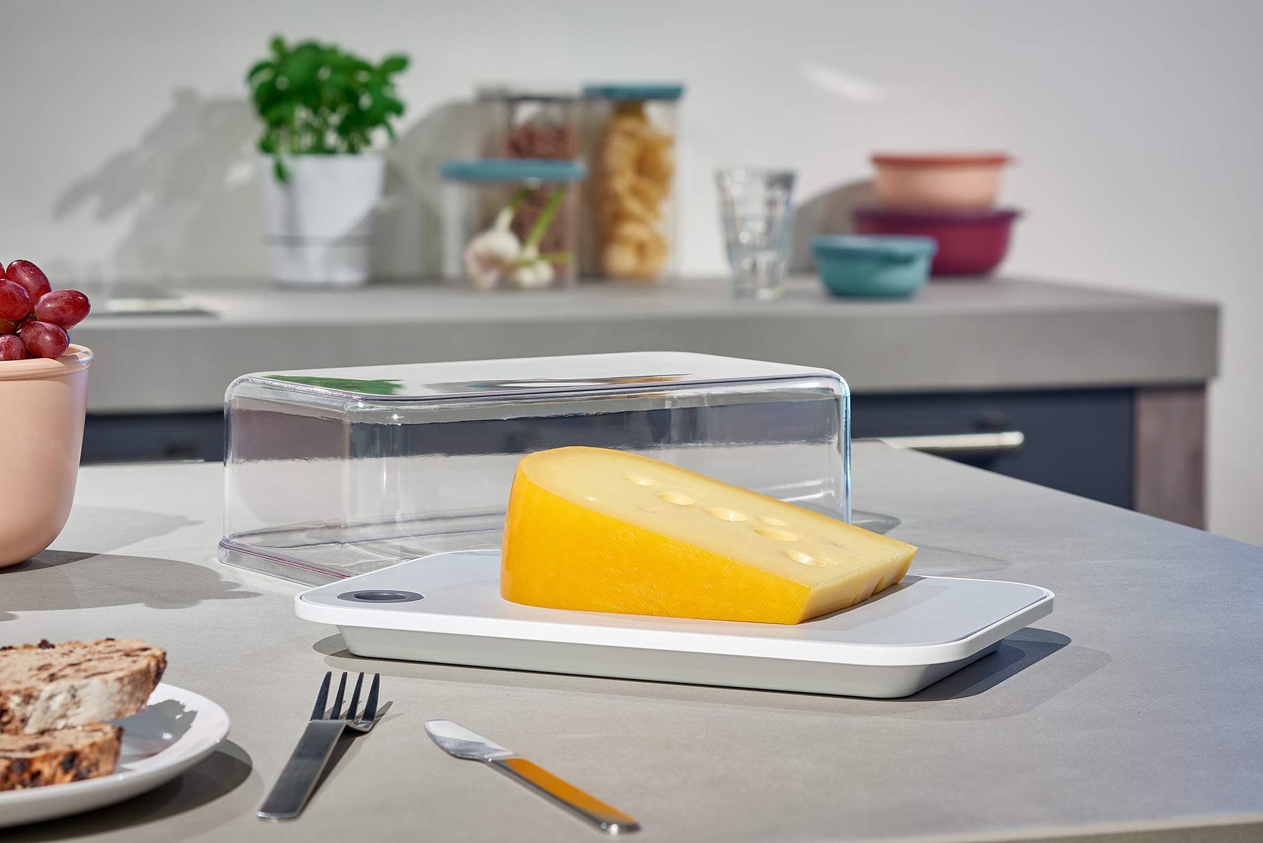 mepal-modula-bo-te-fromage-2800-ml-avec-planche-d-couper-amovible-conservation-r image 4