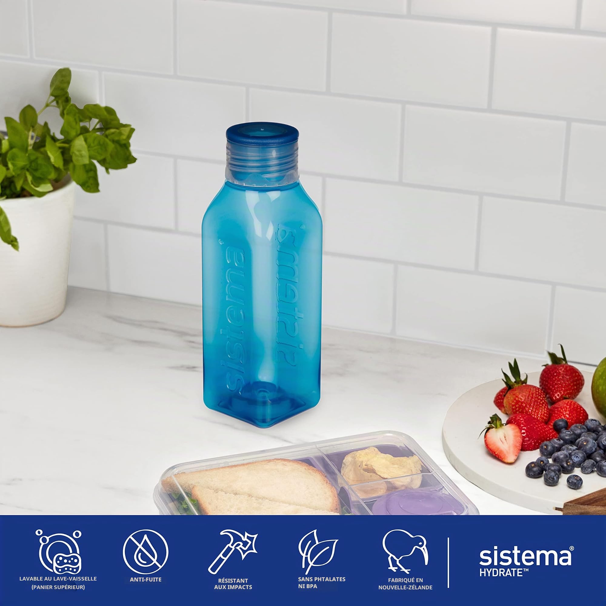 sistema-bouteille-d-eau-carr-e-r-tro-475-ml-sans-bpa-bouchon-tanche-visser-bords image 6