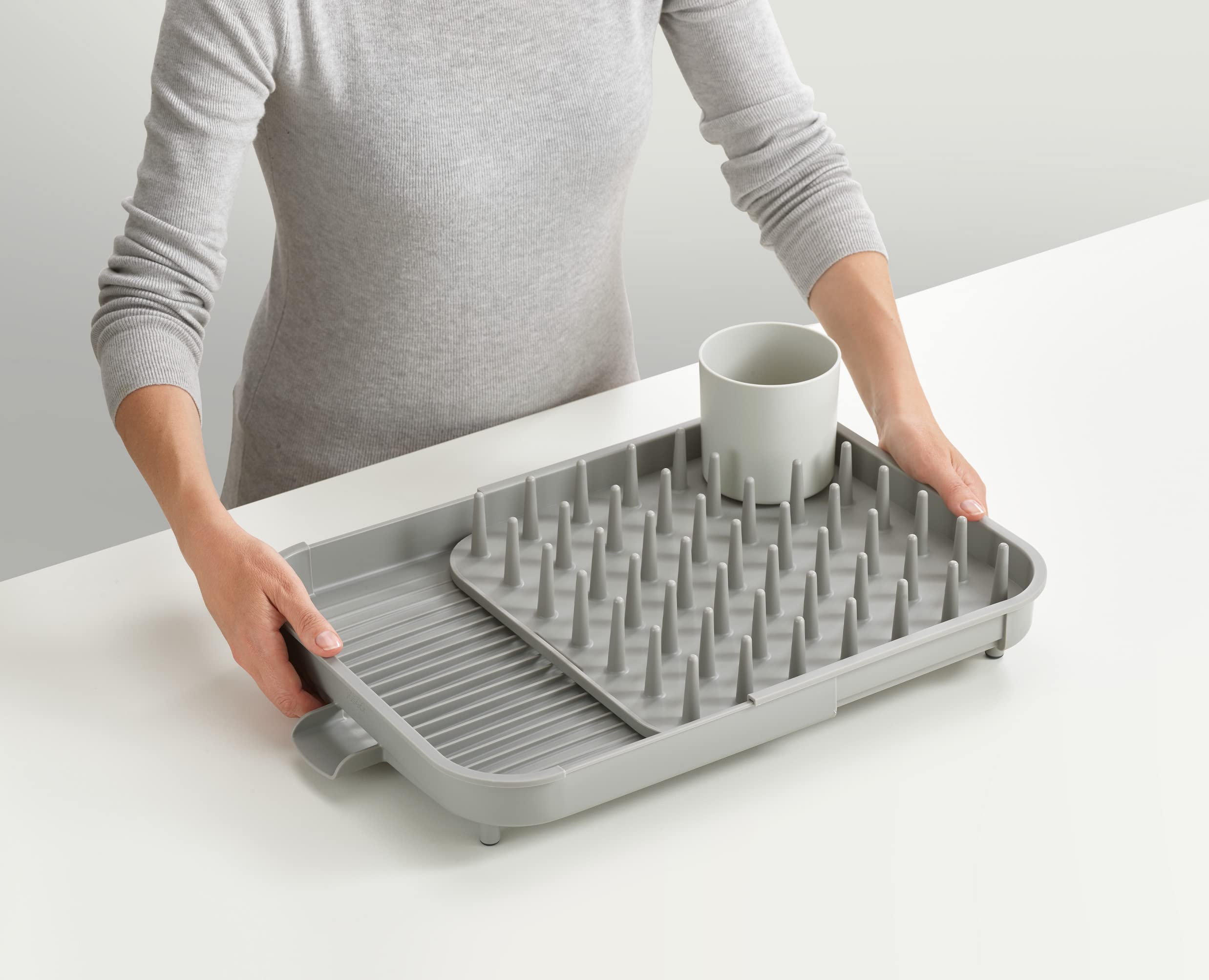 joseph-joseph-duo-gouttoir-vaisselle-extensible-avec-pot-ustensiles-amovible-et- image 4