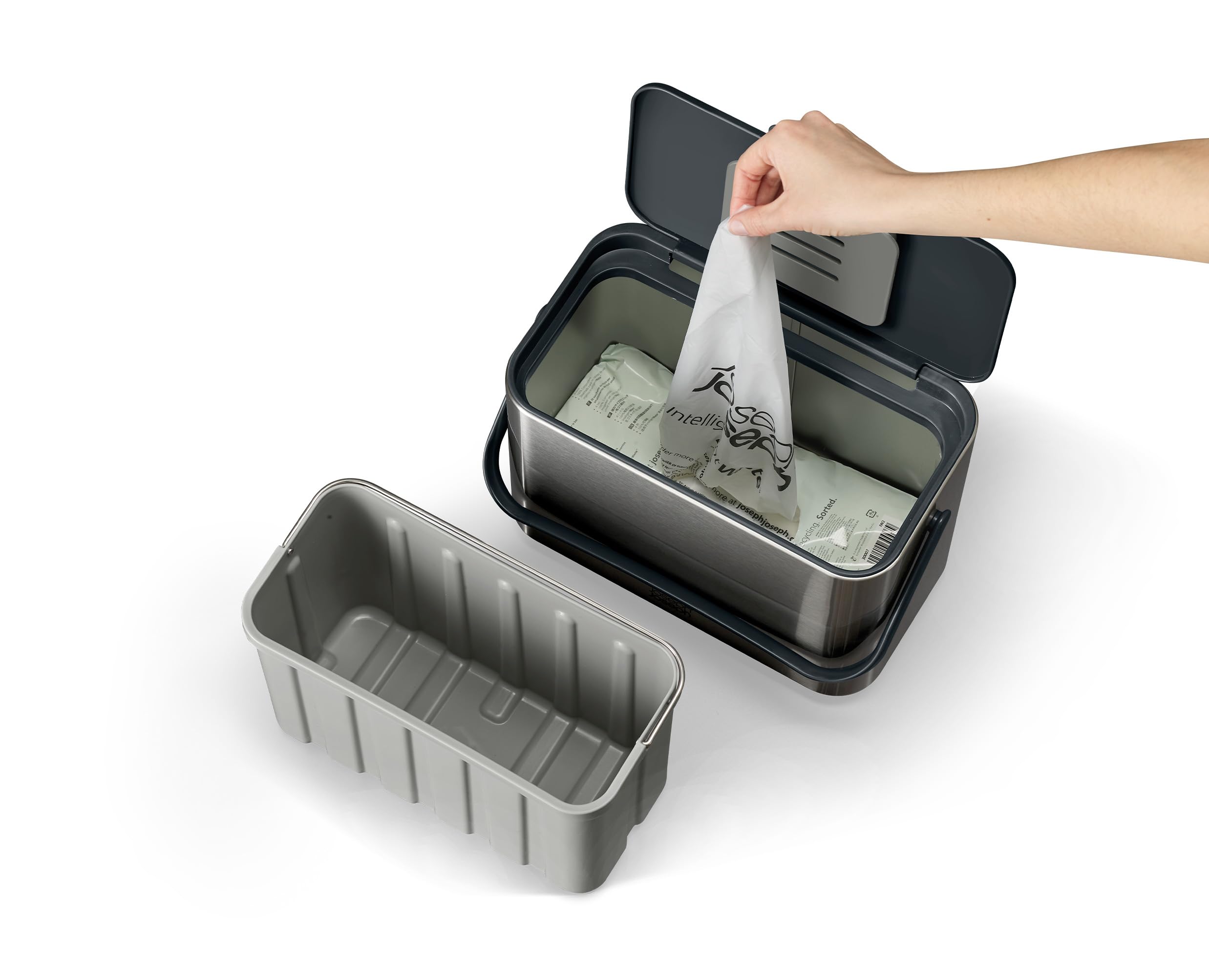 joseph-joseph-collect-poubelle-compost-4-l-en-acier-inoxydable-avec-filtre-anti- image 4