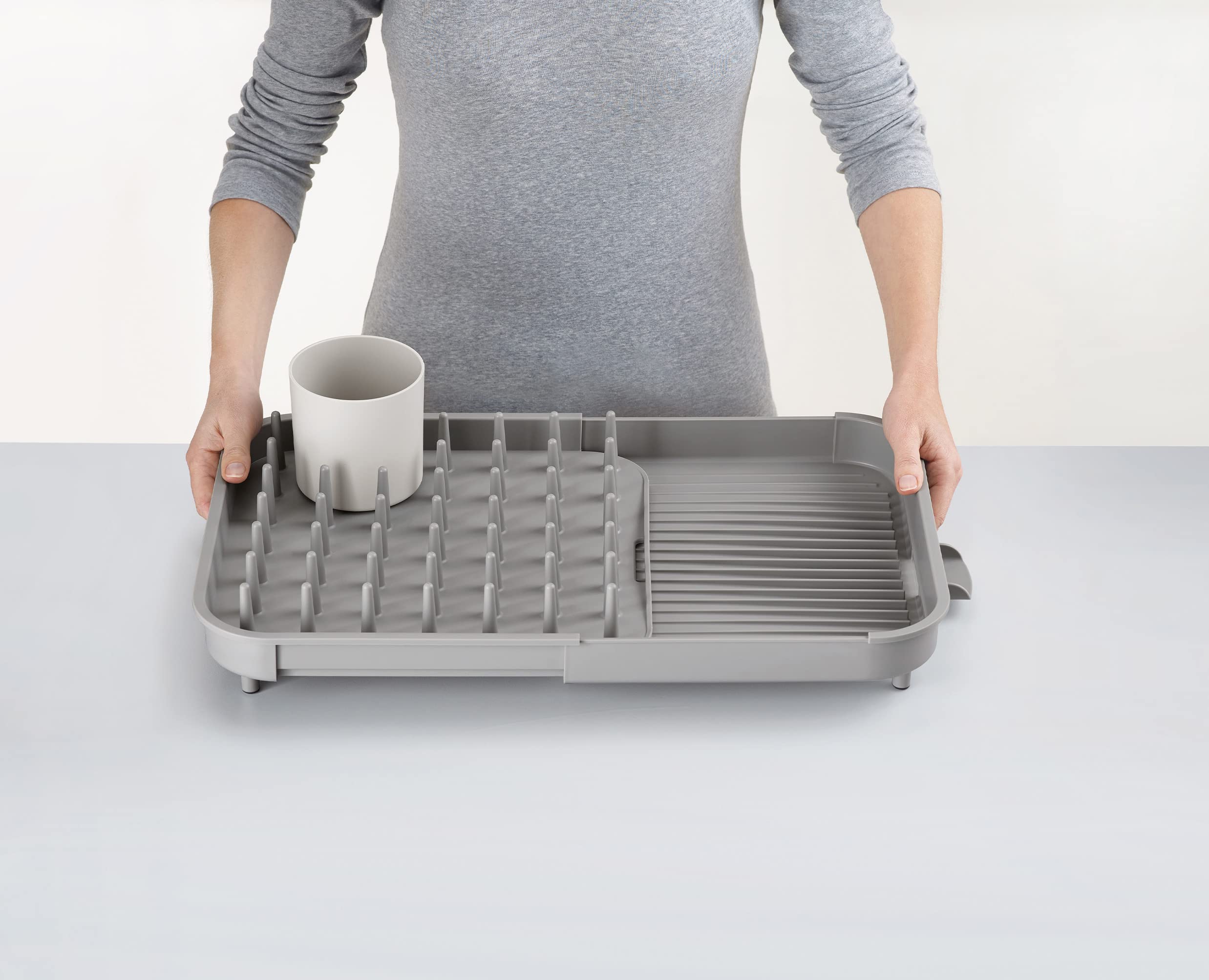 joseph-joseph-duo-gouttoir-vaisselle-extensible-avec-pot-ustensiles-amovible-et- image 3
