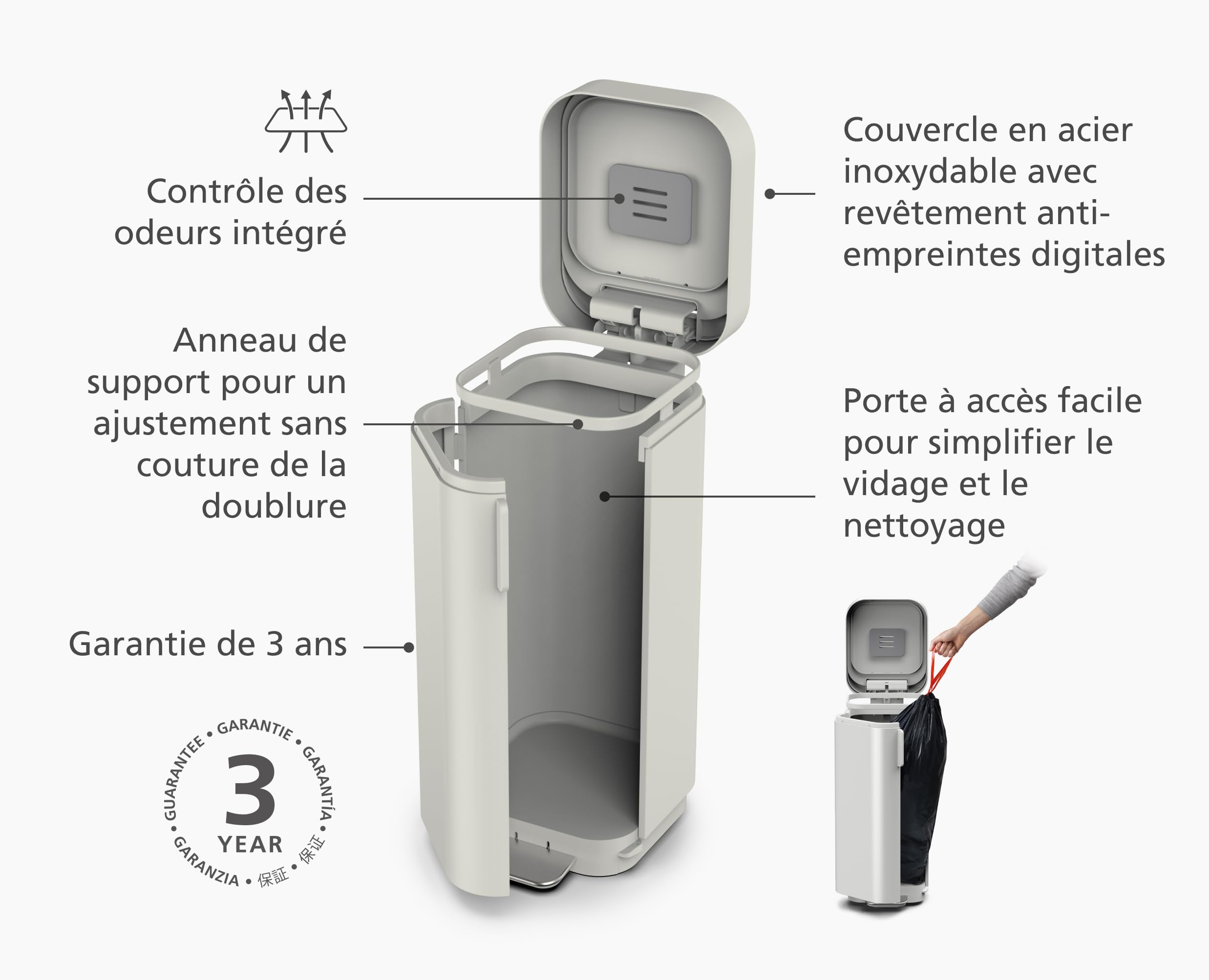 joseph-joseph-porta-poubelle-p-dale-40-l-avec-porte-d-acc-s-facile-filtre-anti-o image 4