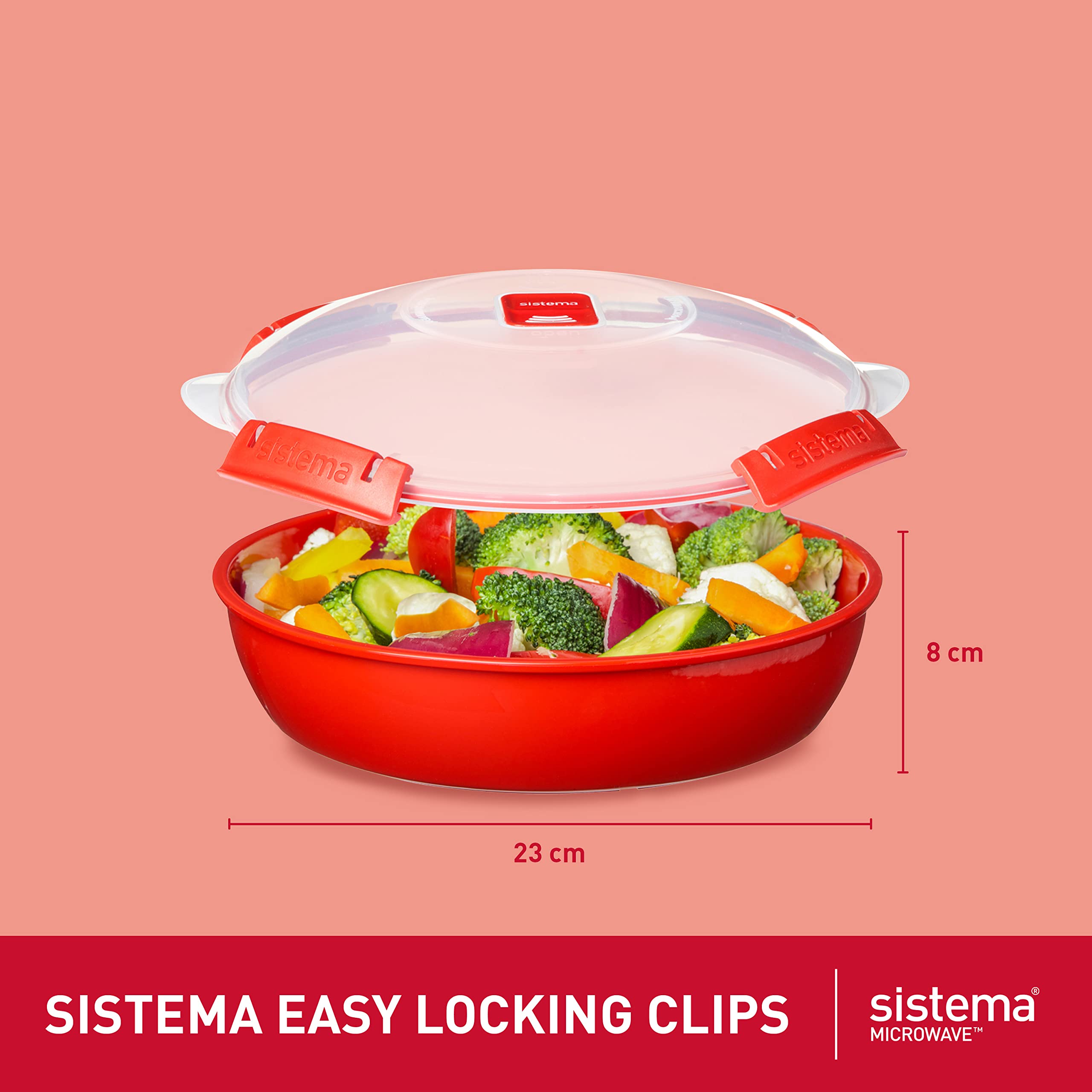 sistema-microwave-round-cuiseur-vapeur-micro-ondes-1-3-l-rouge-transparent-sans- image 2