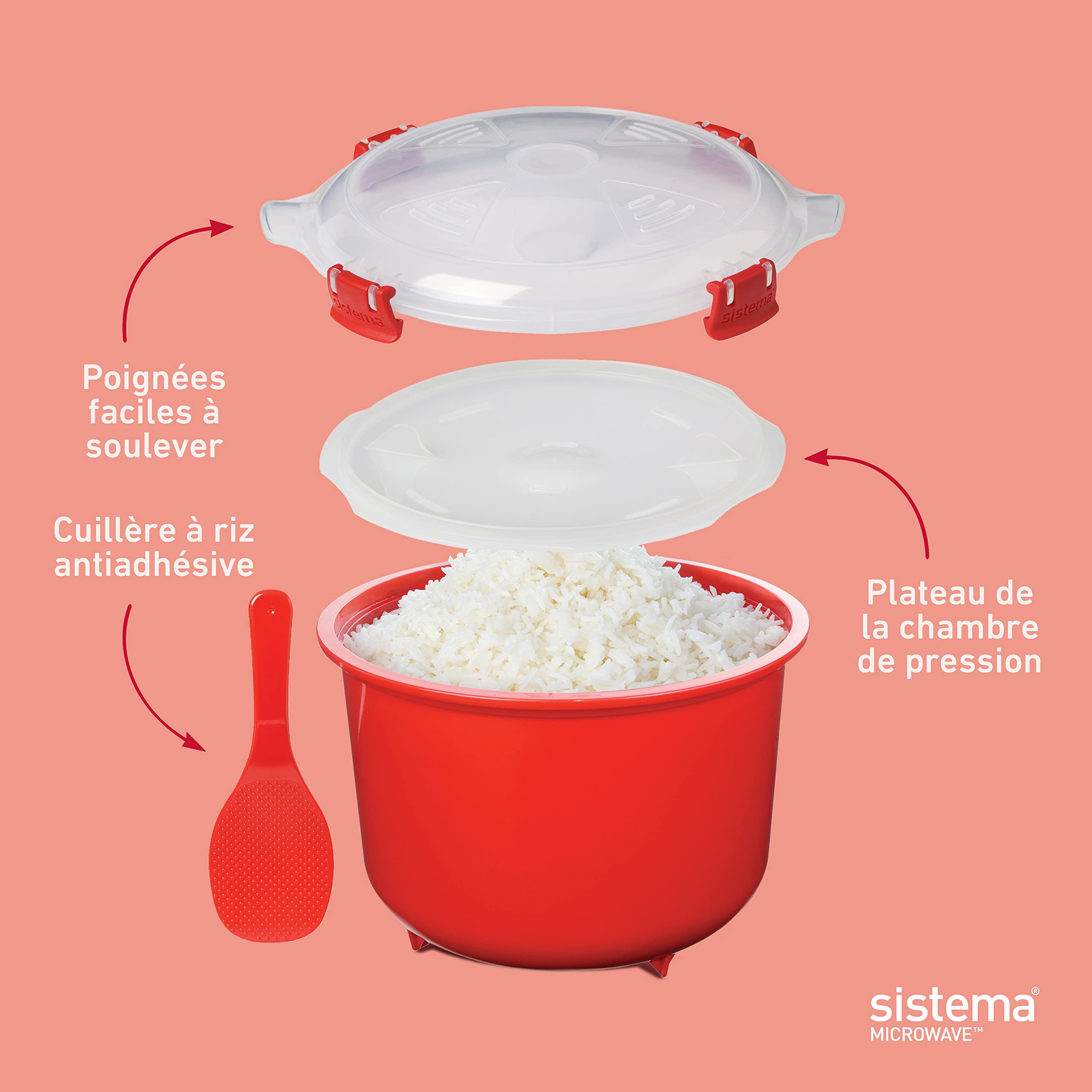 sistema-cuiseur-riz-micro-ondes-2-6-l-r-cipient-rond-915-ml-lot-2-pi-ces-sans-bp image 5