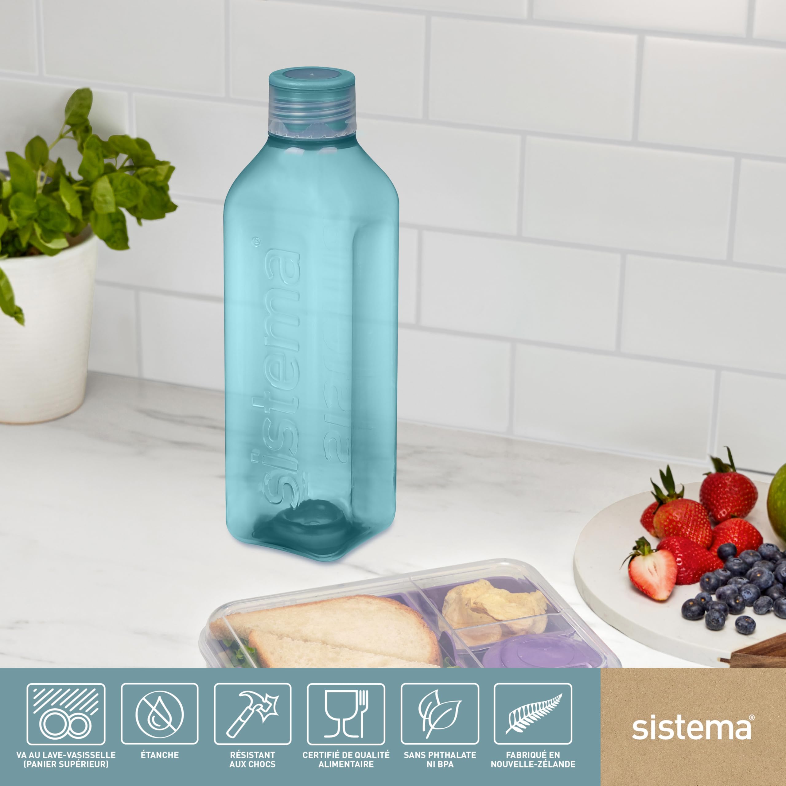 sistema-bouteille-d-eau-carr-e-1-litre-sans-bpa-avec-bouchon-tanche-et-bords-ant image 6