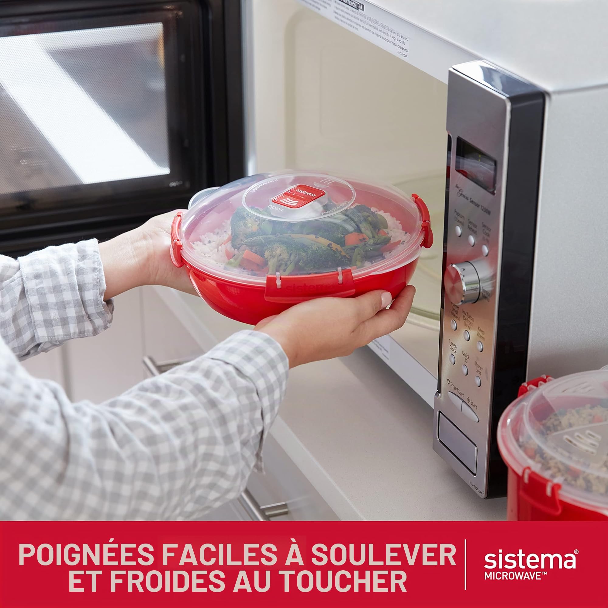 sistema-microwave-round-cuiseur-vapeur-micro-ondes-1-3-l-rouge-transparent-sans- image 4