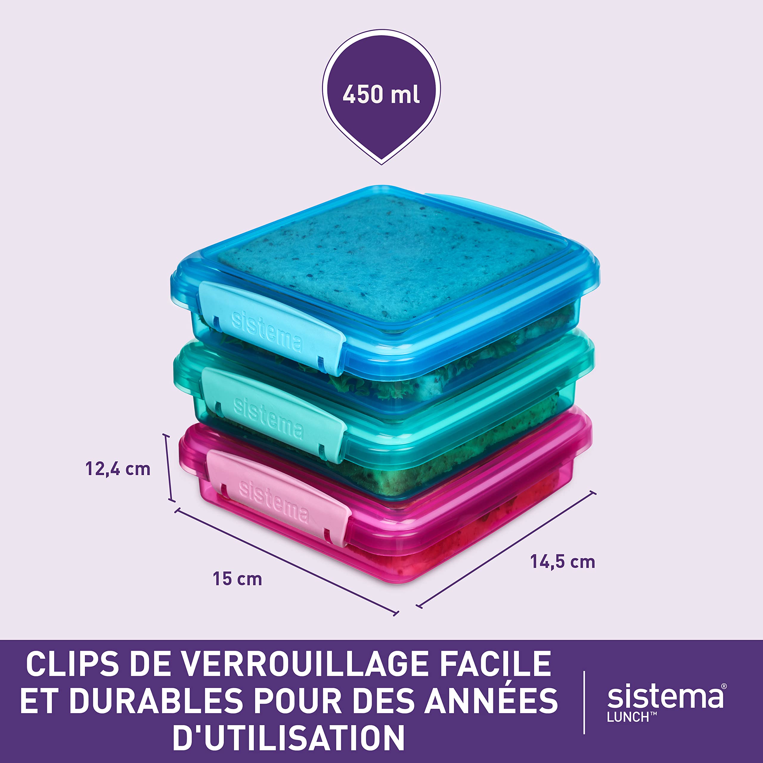 sistema-lot-de-3-bo-tes-sandwich-450-ml-klip-it-sans-bpa image 4