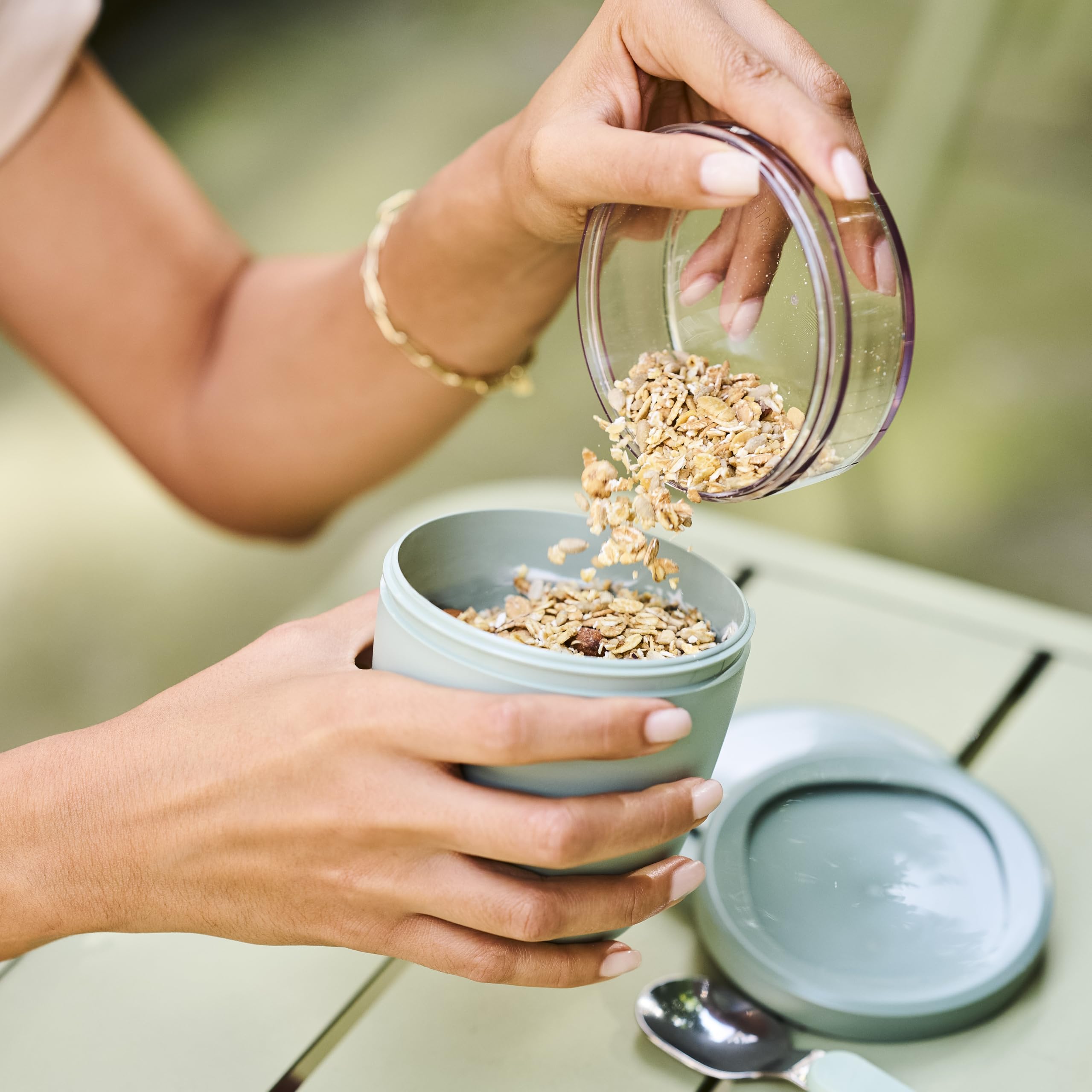 mepal-ellipse-lunchpot-500-ml-200-ml-bol-muesli-emporter-avec-compartiments-s-pa image 4