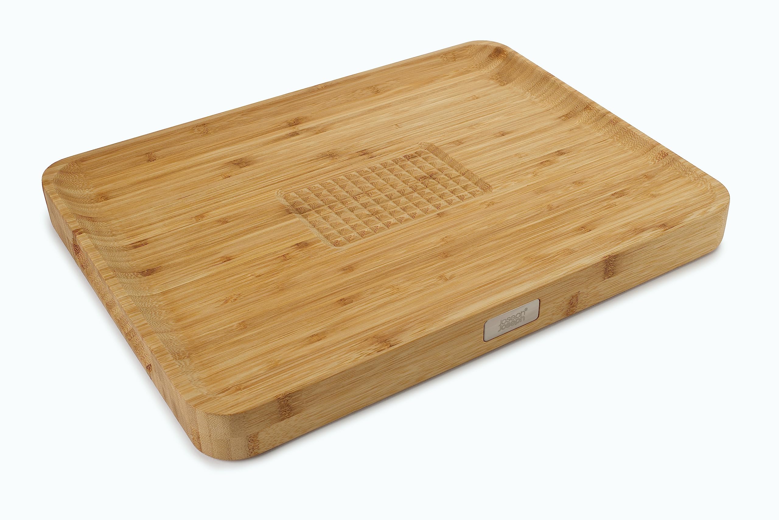 joseph-joseph-cut-carve-plus-planche-d-couper-en-bambou-naturel-avec-grip-centra image 1