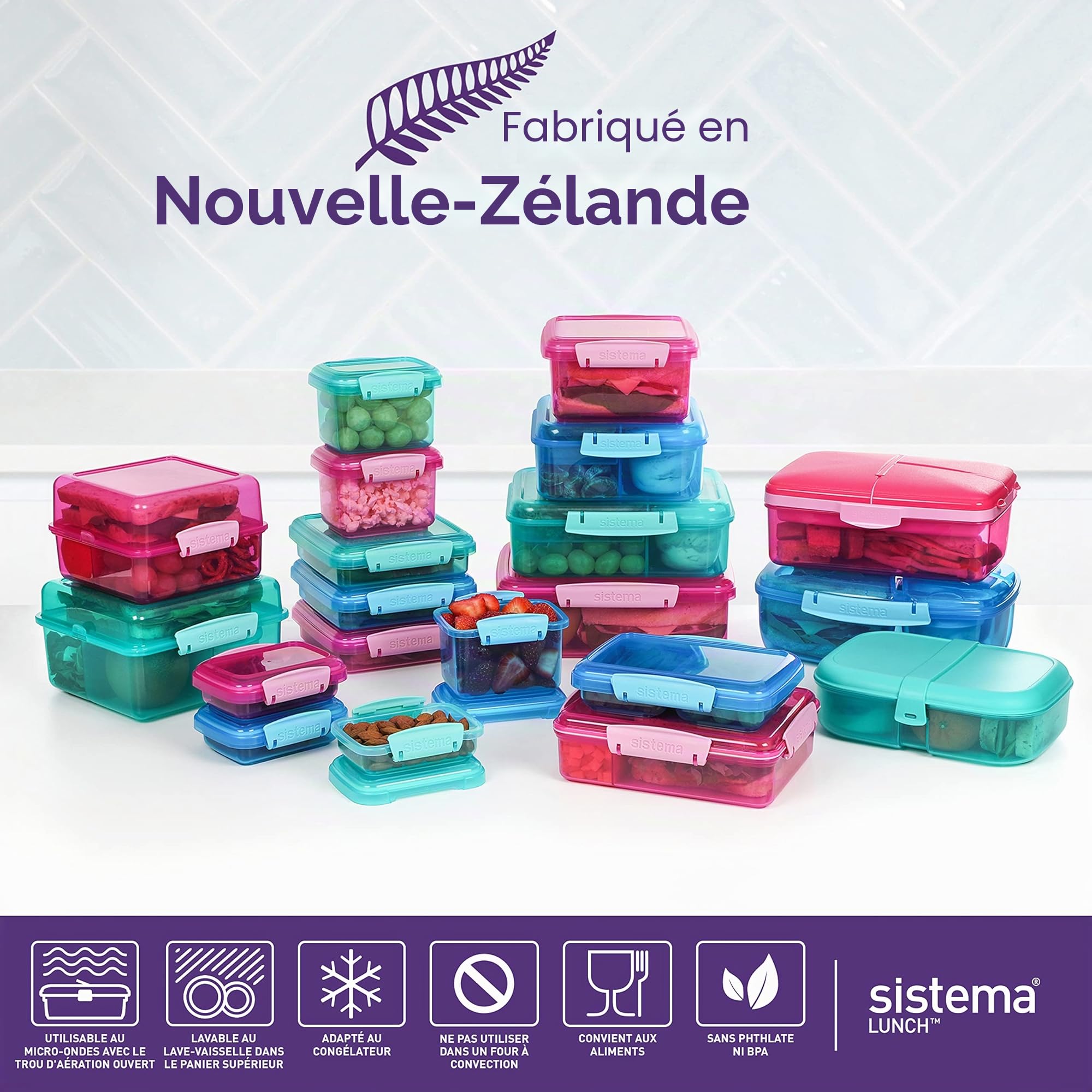 sistema-lot-de-3-bo-tes-sandwich-450-ml-klip-it-sans-bpa image 7