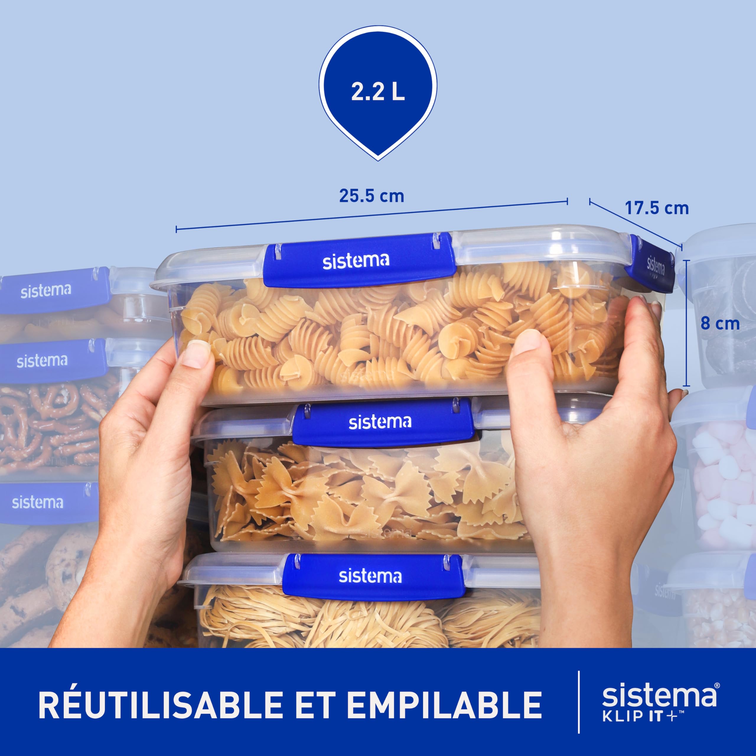 sistema-klip-it-plus-r-cipients-de-conservation-alimentaire-tanches-2-2-l-empila image 4